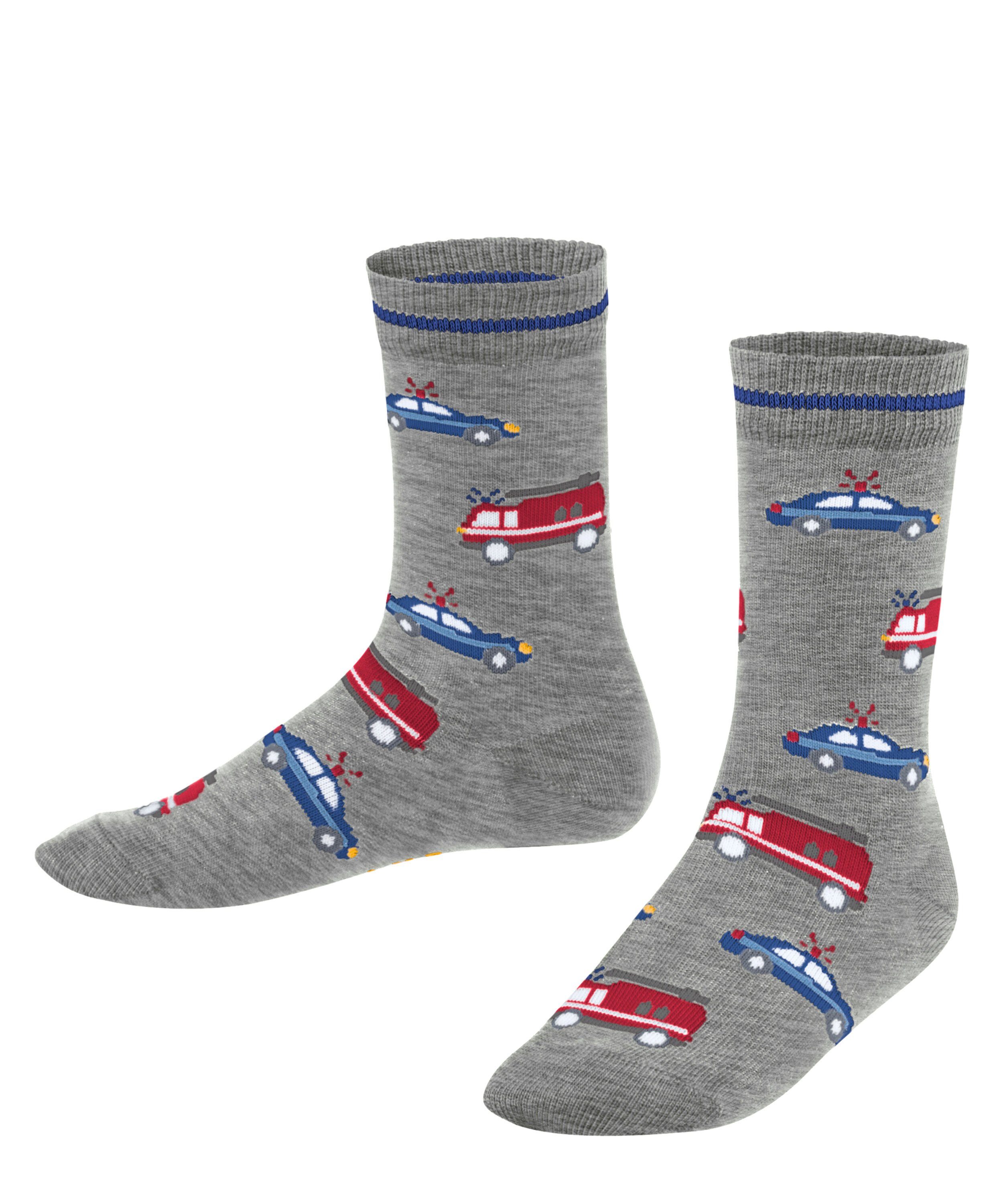 FALKE Socken Police and Fire Cars Socken mit weicher Baumwolle (1-Paar) mit weicher Baumwolle