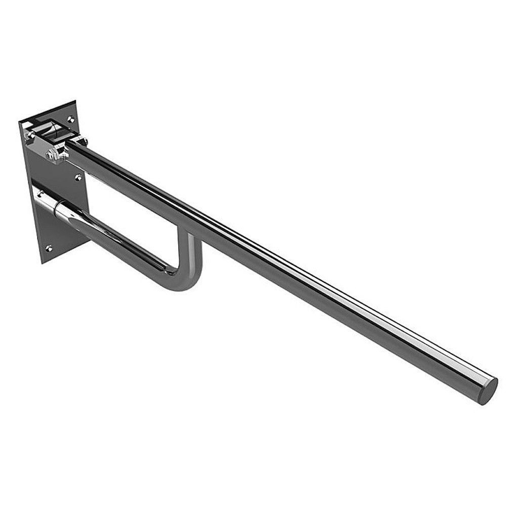 BRILLANTBAD® Stützklappgriff BELP Stützklappgriff Edelstahl poliert für Bad & WC >> Bohren