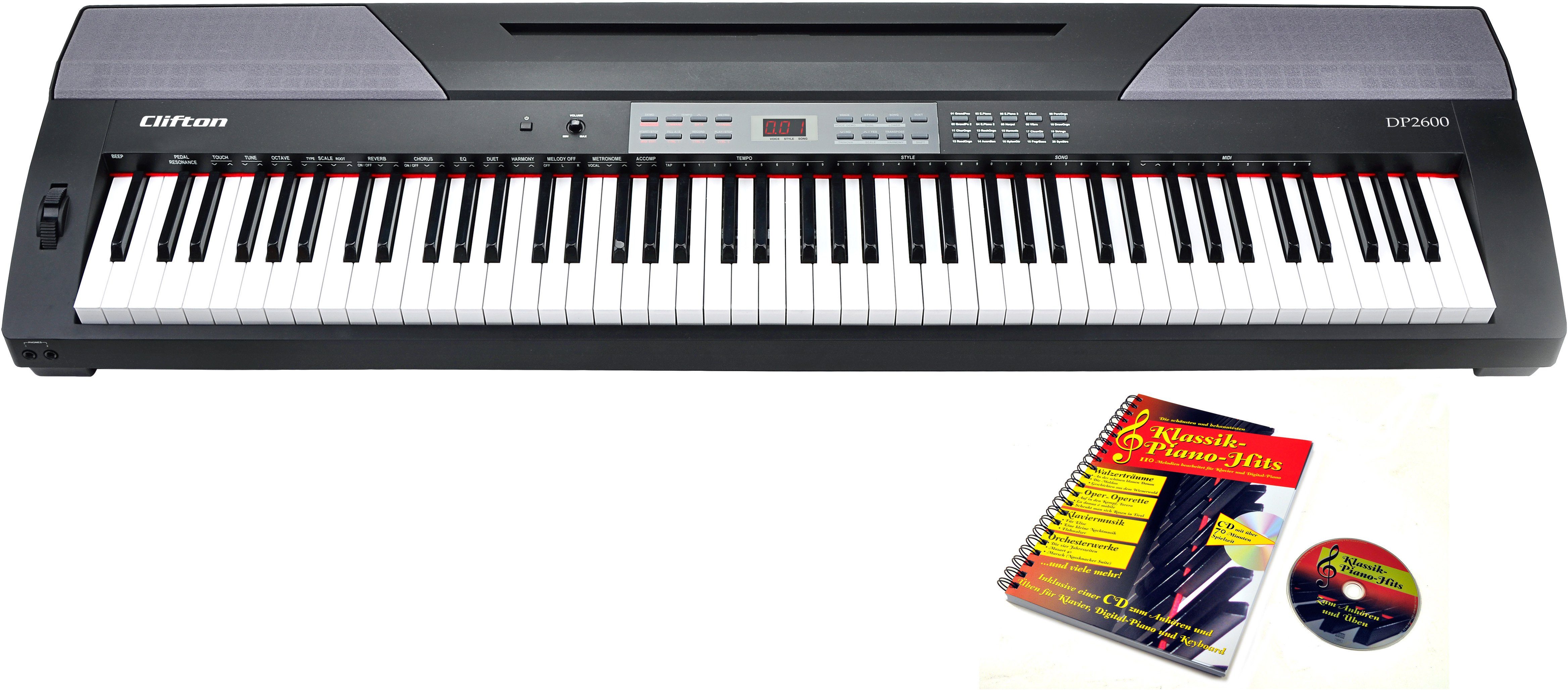 Clifton Stage-Piano DP2600, mit 88 gewichteten Tasten