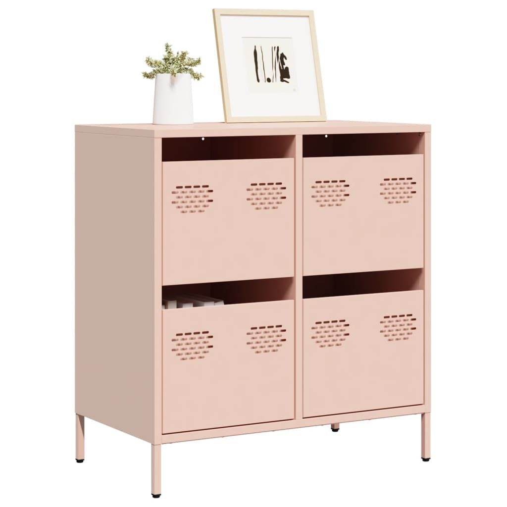vidaXL Sideboard NA Sideboard Anrichte Schrank Lowboard Wohnzimmer Rosa 68x39x73,5 cm K