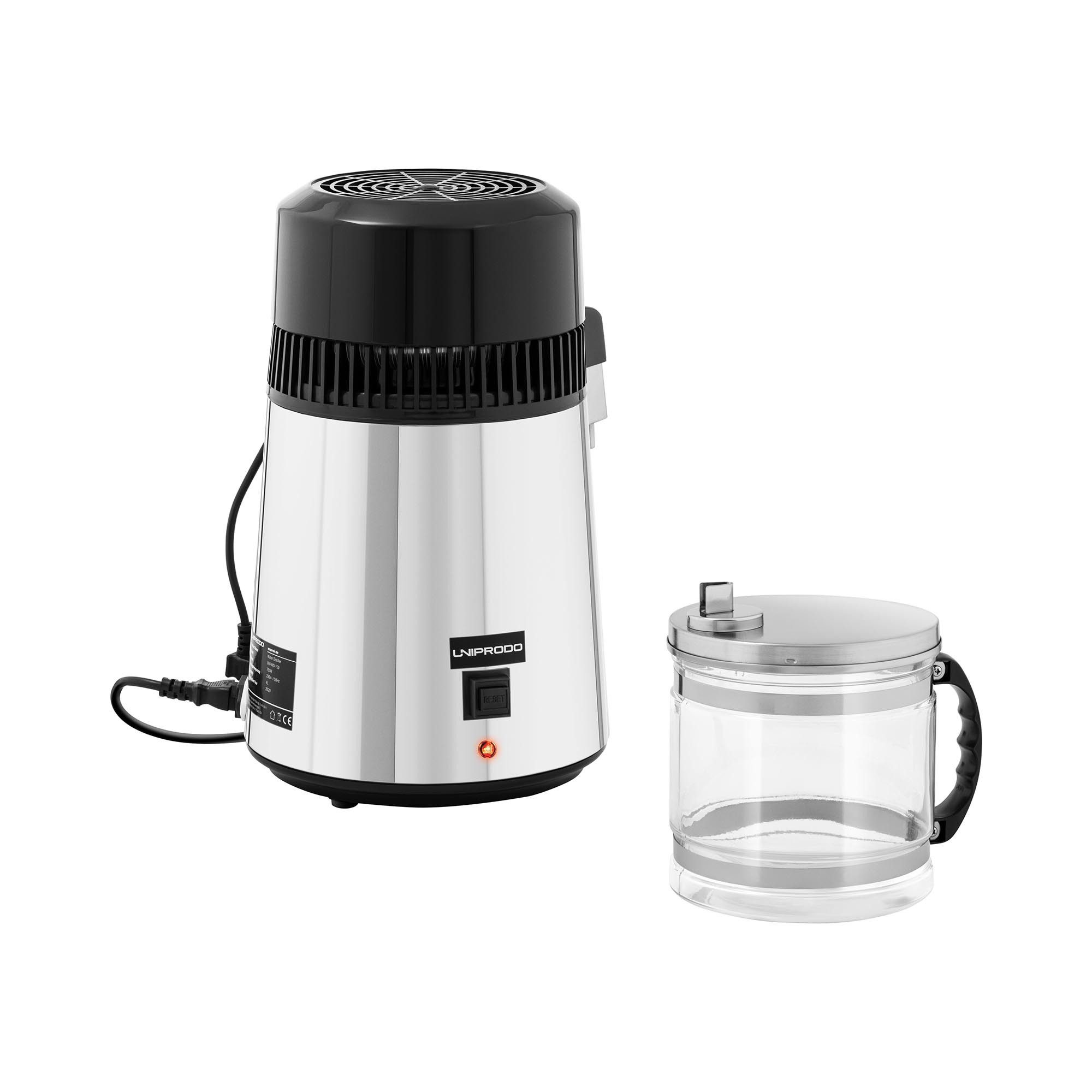 Uniprodo Wasserfilter Destilliergerät Wasser Wasserdestilliergerät Wasserdestillierer 4 L