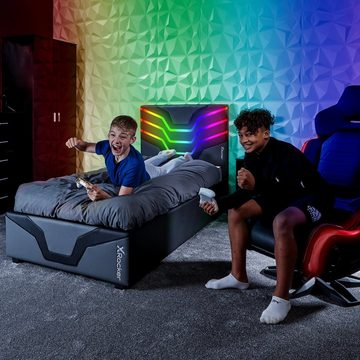 X Rocker Gamerbett Cosmos RGB Ottoman Gaming Bett mit Stauraum für Kinder & Jugendliche