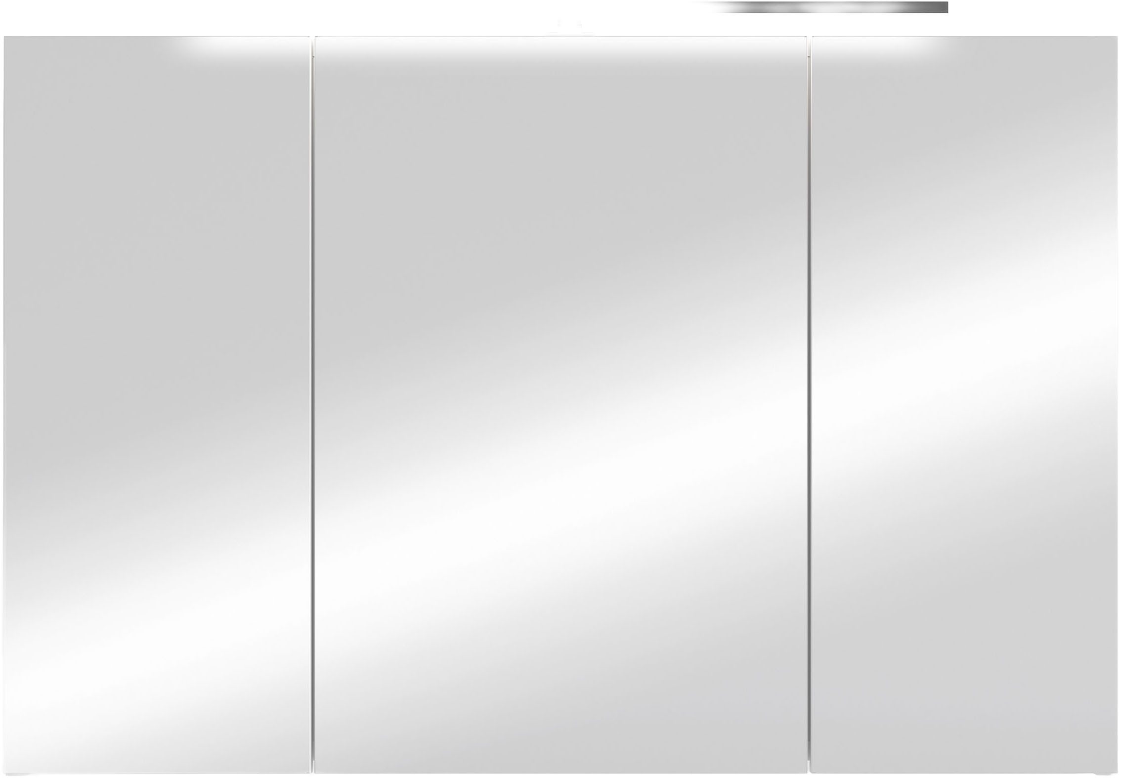 byLIVING Spiegelschrank Serie Spree, in vielen Breiten erhältlich Soft-Close, LED Beleuchtung mit Schalter- und Steckdosenbox