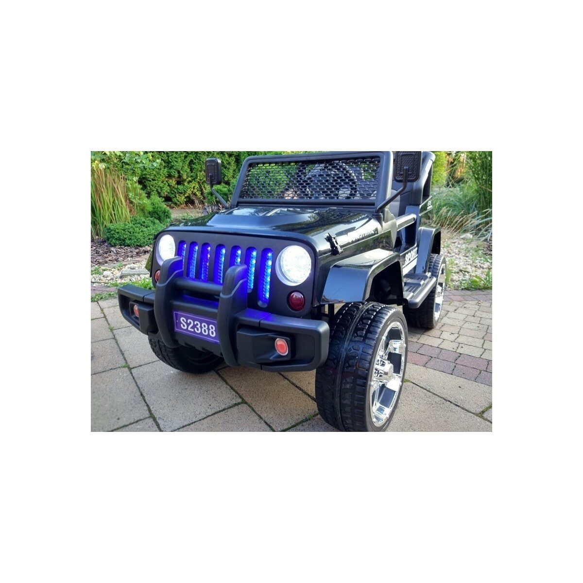 Wisam Elektro-Kinderauto Elektrische Fahrt Auf Auto S2388 Jeep Schwarz 4x45W