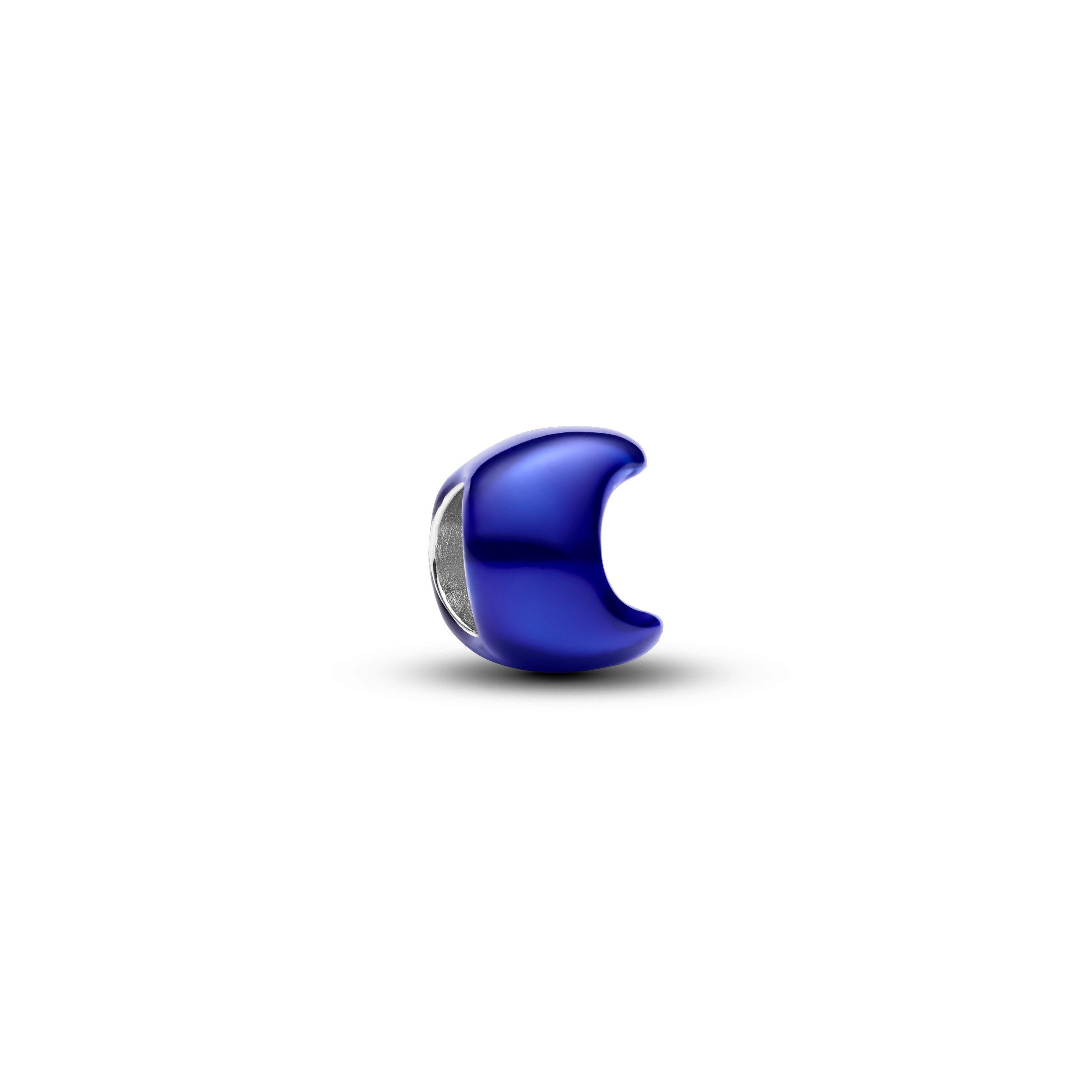 Pandora Charm-Einhänger Pandora Mini-Charm Damen Blauer Mond Sterling-Silber 794784C01
