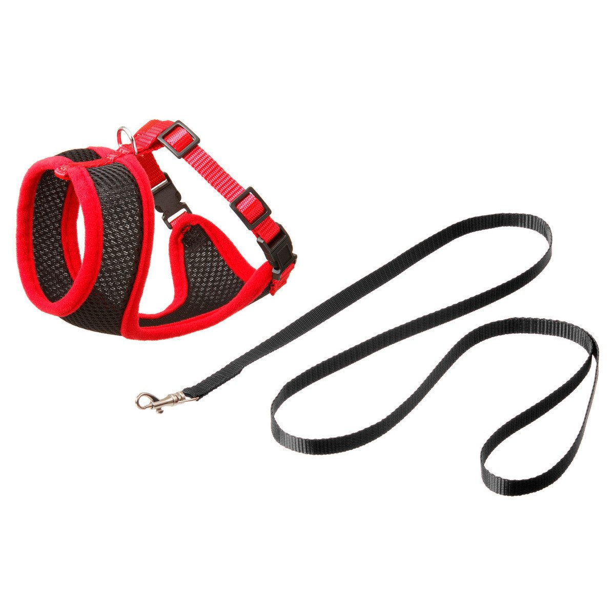 Karlie Geschirr Kätzchengarnitur Harms schwarz-rot