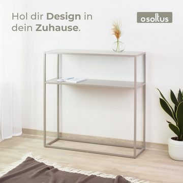 osoltus Raumteiler osoltus cube Industrie Stil Konsolentisch Konsole Stahl warm grey