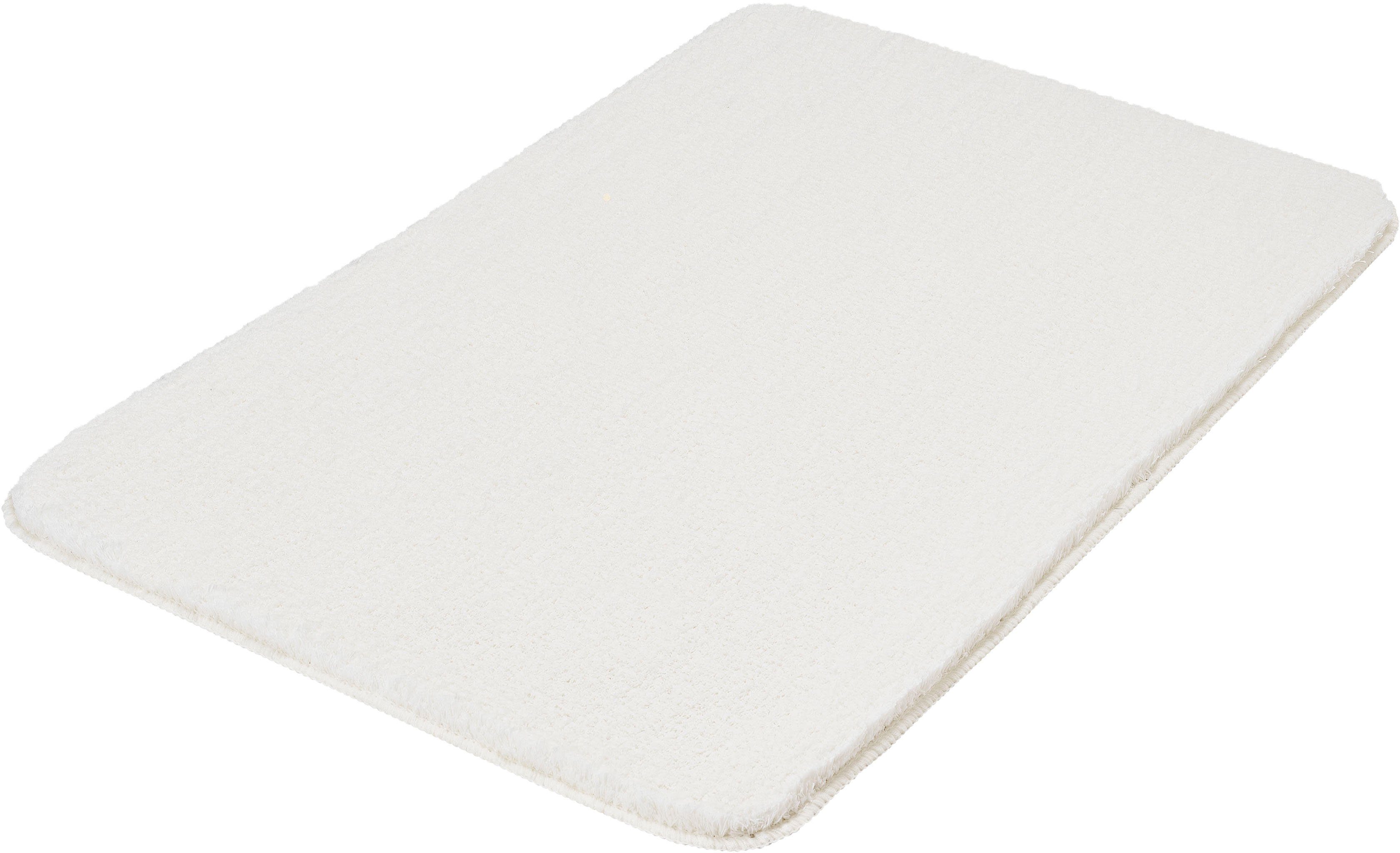 Kleine Wolke Badematte Marco, Badvorleger, Badezimmer Teppich, Höhe 20 mm, rutschhemmend beschichtet, fußbodenheizungsgeeignet, Polyester, rechteckig, Badteppich, Uni Farben