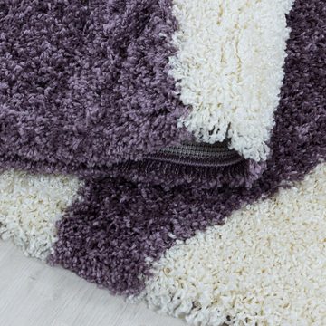 Hochflor-Teppich Langflorteppich Hochflorteppich Shaggy gemustert Wohnzimmer, Miovani, Höhe: 30 mm