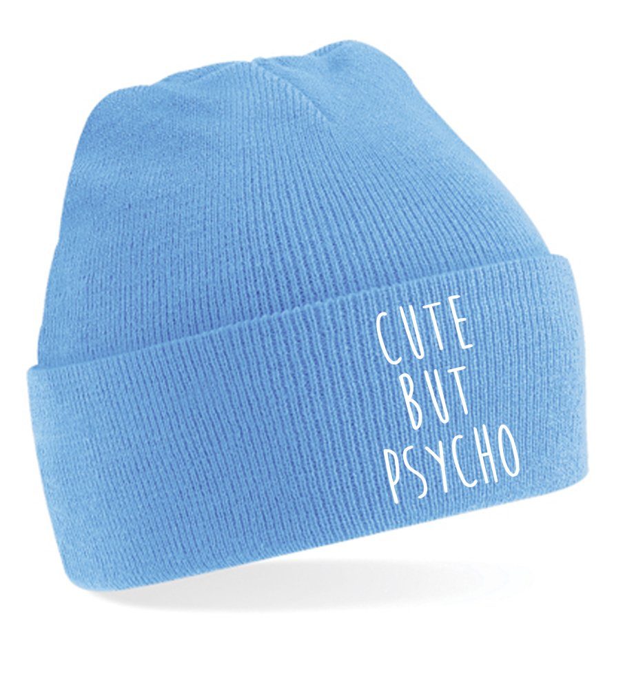 Beanie Unisex Erwachsenen Mütze Cute Psycho Crazy