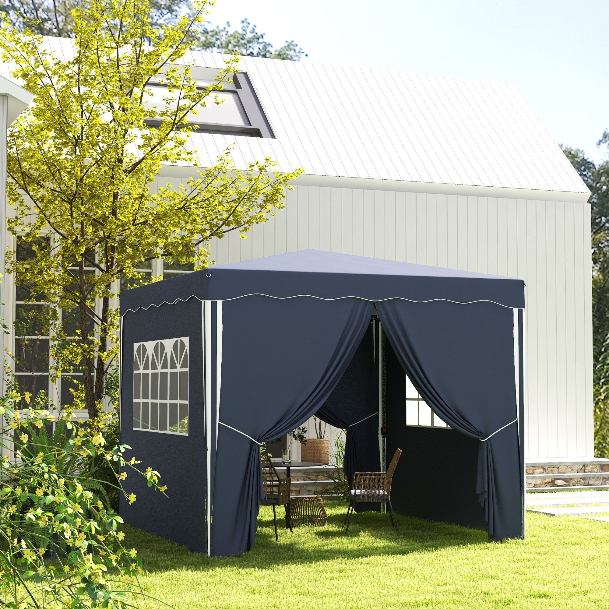 Outsunny Faltpavillon ca. 3 x 3 günstig online kaufen