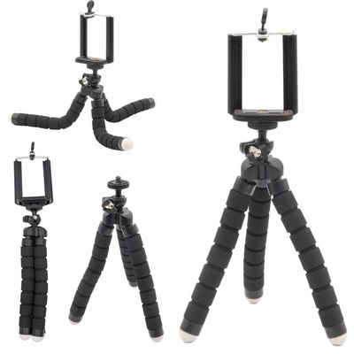 TSB Werk Stativ Smartphone Universal Handy Klemmstativ Handy-Halterung, (Flexibel, Dreibein, Tripod, Halter)