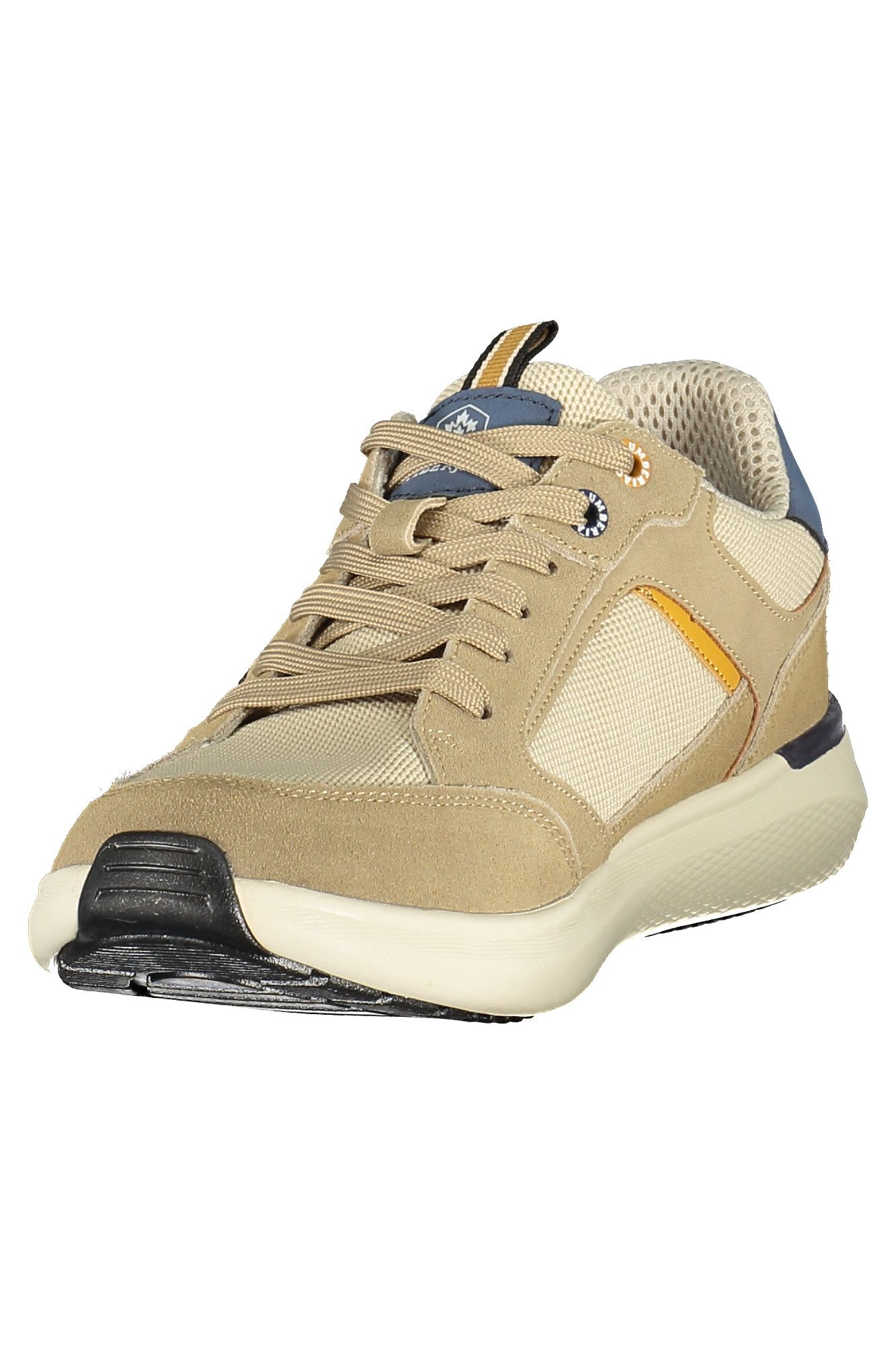 LUMBERJACK Sneaker Bequemer Herrensportschuh Beige mit Blauen Akzenten