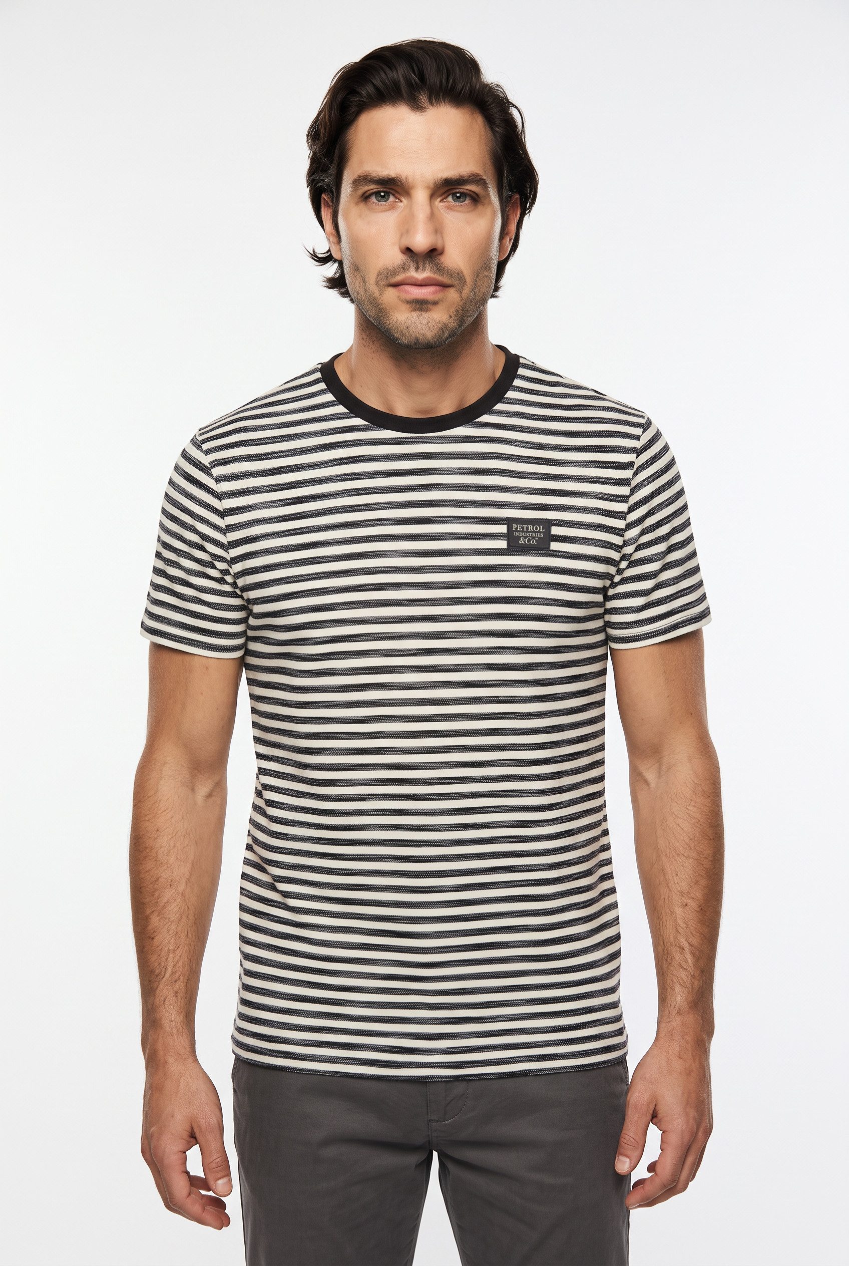 Petrol Industries T-Shirt Men T-Shirt mit Logo Stickerei
