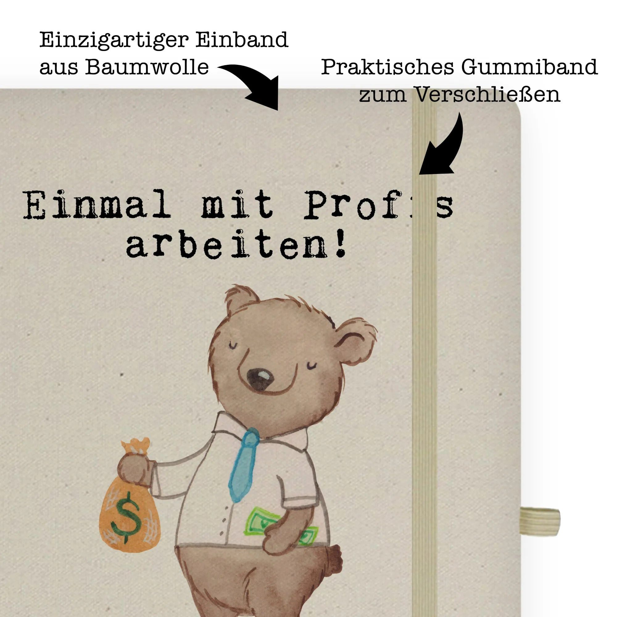 Thumbnail - Mr. & Mrs. Panda Notizbuch Kassenwart Leidenschaft - Transparent - Geschenk, Bullet Journal A5, Mr. & Mrs. Panda, Inspir...