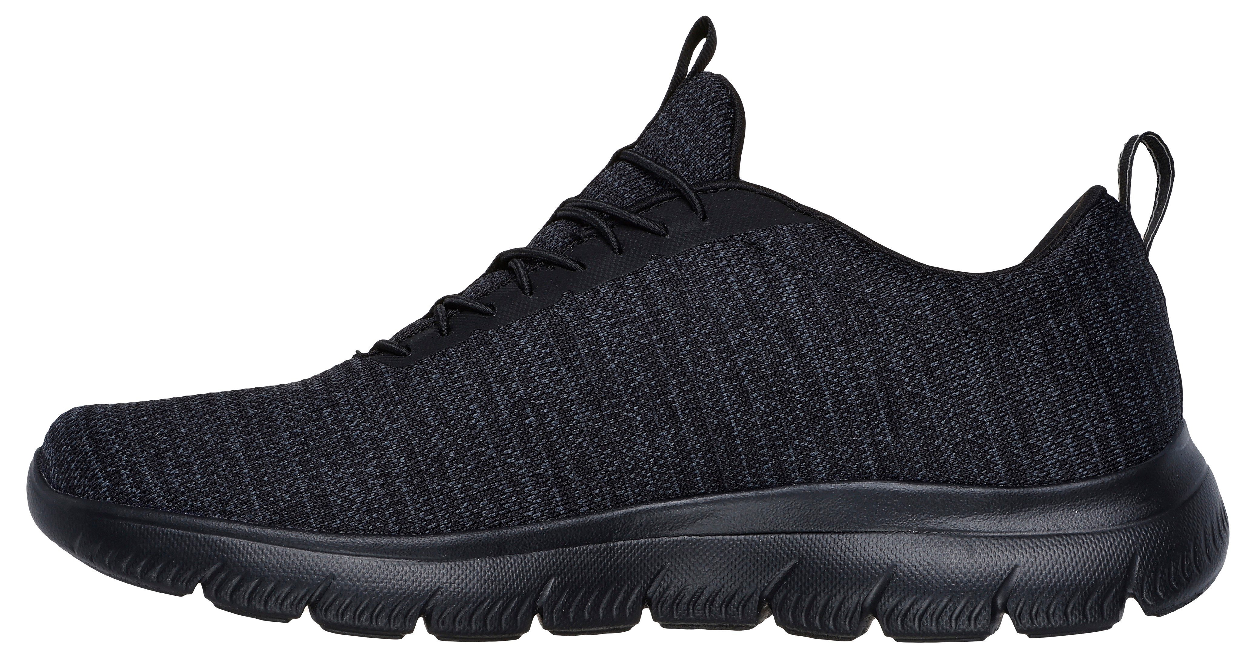 Skechers SUMMITS- Slip-On Sneaker, Slipper, Freizeitschuh, Halbschuh mit Elastic Schnürsenkel