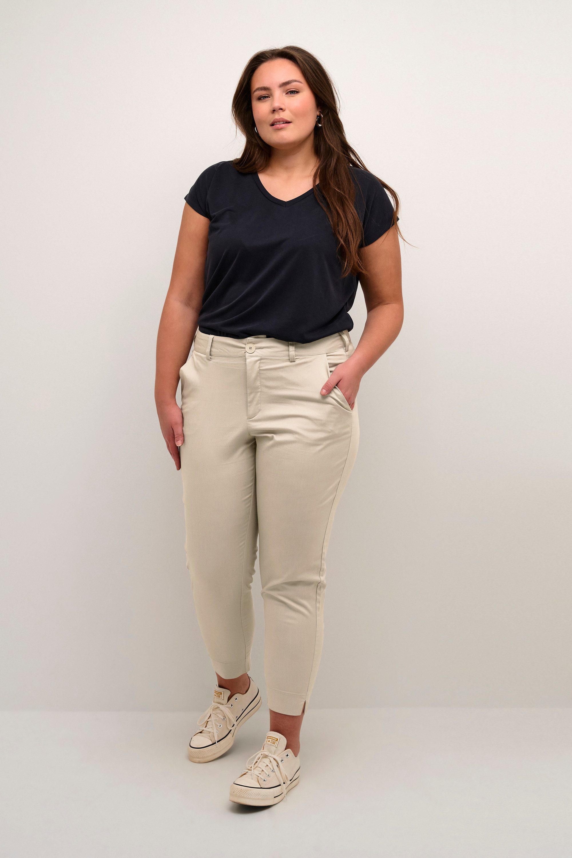 KAFFE Curve Stoffhose Casual Hose KCleana günstig online kaufen