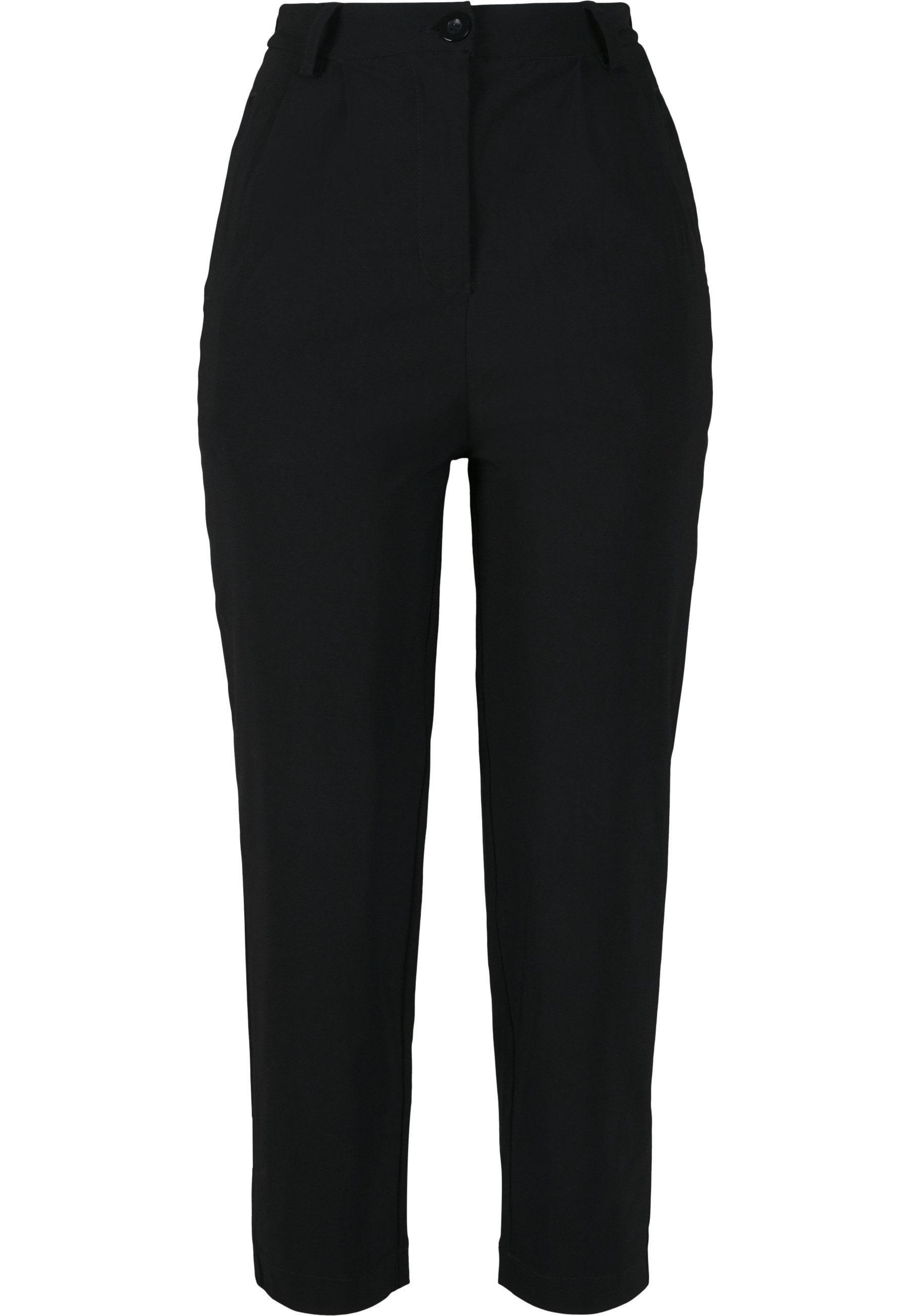 Stoffhose Urban Classics Damen Ladies High Waist Cropped Pants