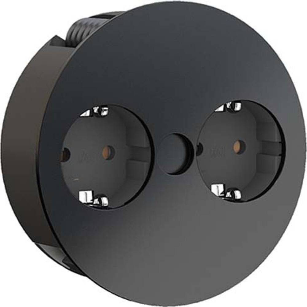 Bachmann TWIST Steckdosenleiste 2xCEE7/3 2m AEH sw 931.15 931150 Steckdosenleiste