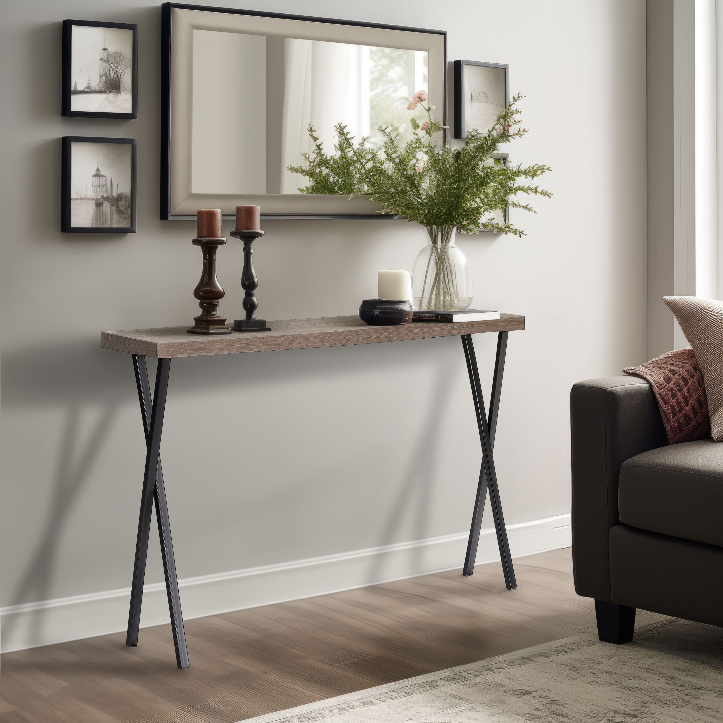 Wohnando Couchtisch Konsolentisch "Apollo", 100x25x80cm helles günstig online kaufen