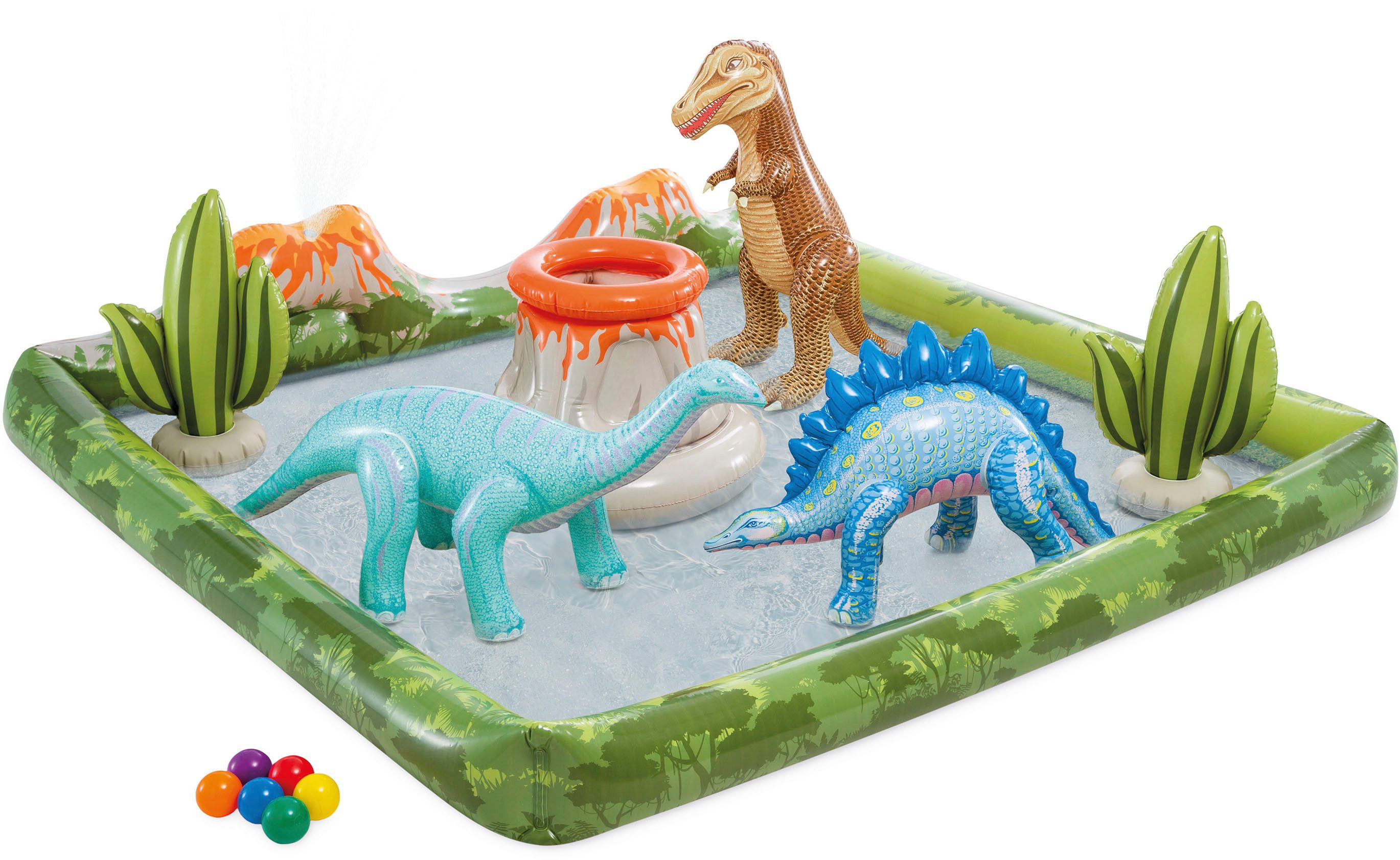 Intex Aufblasbares Spielhaus JURASSIC ADVENTURE PLAY CENTER