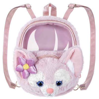 GalaxyCat Daypack Plüsch Ita bag Mini Rucksack mit transparentem Sichtfenster im LinaBel, Itabag Minirucksack