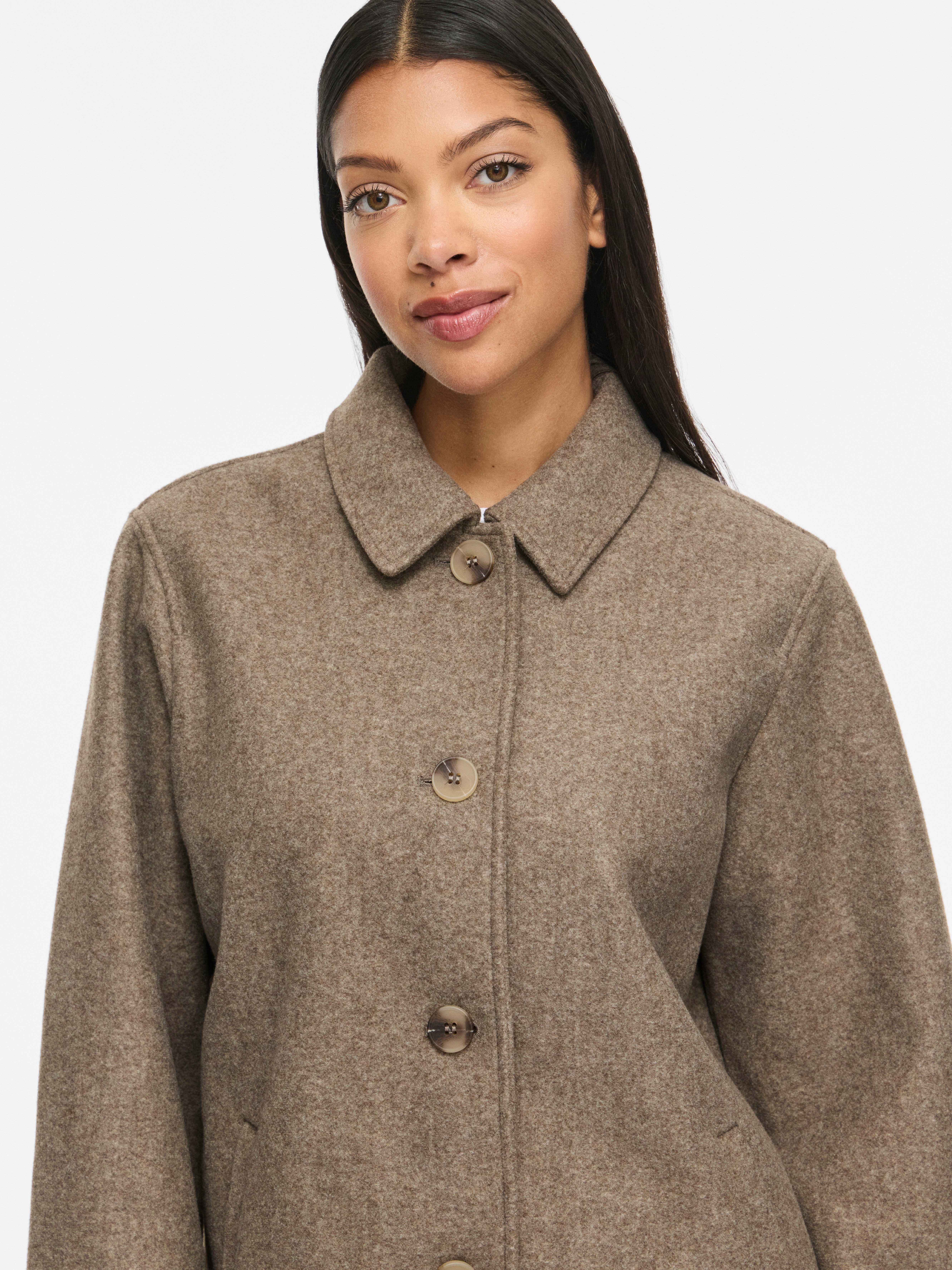 Vila Kurzjacke VICLAUDIA L/S JACKET- NOOS Kunstfaser
