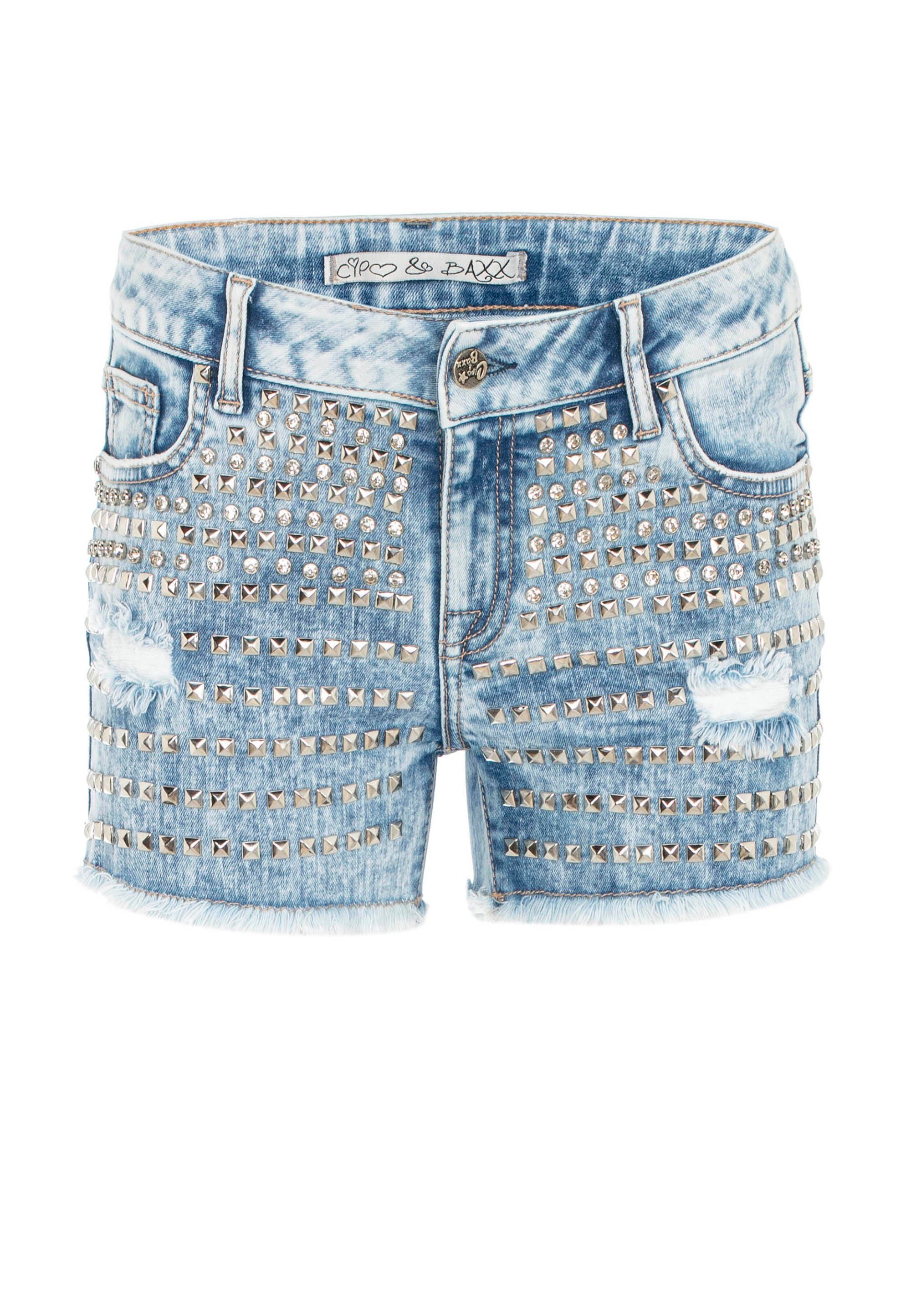 & mit coolen Nieten Baxx Shorts Cipo