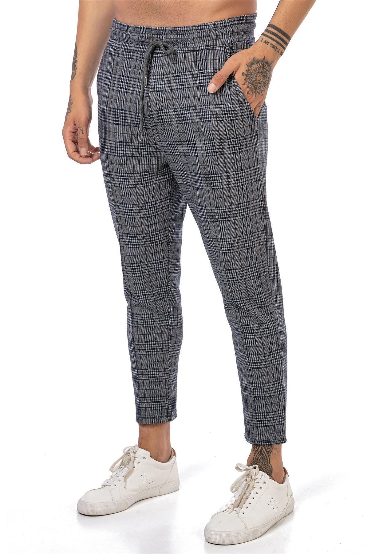 RedBridge Chinohose im beliebten Karo-Design - Perfekt für Freizeit und Bür günstig online kaufen