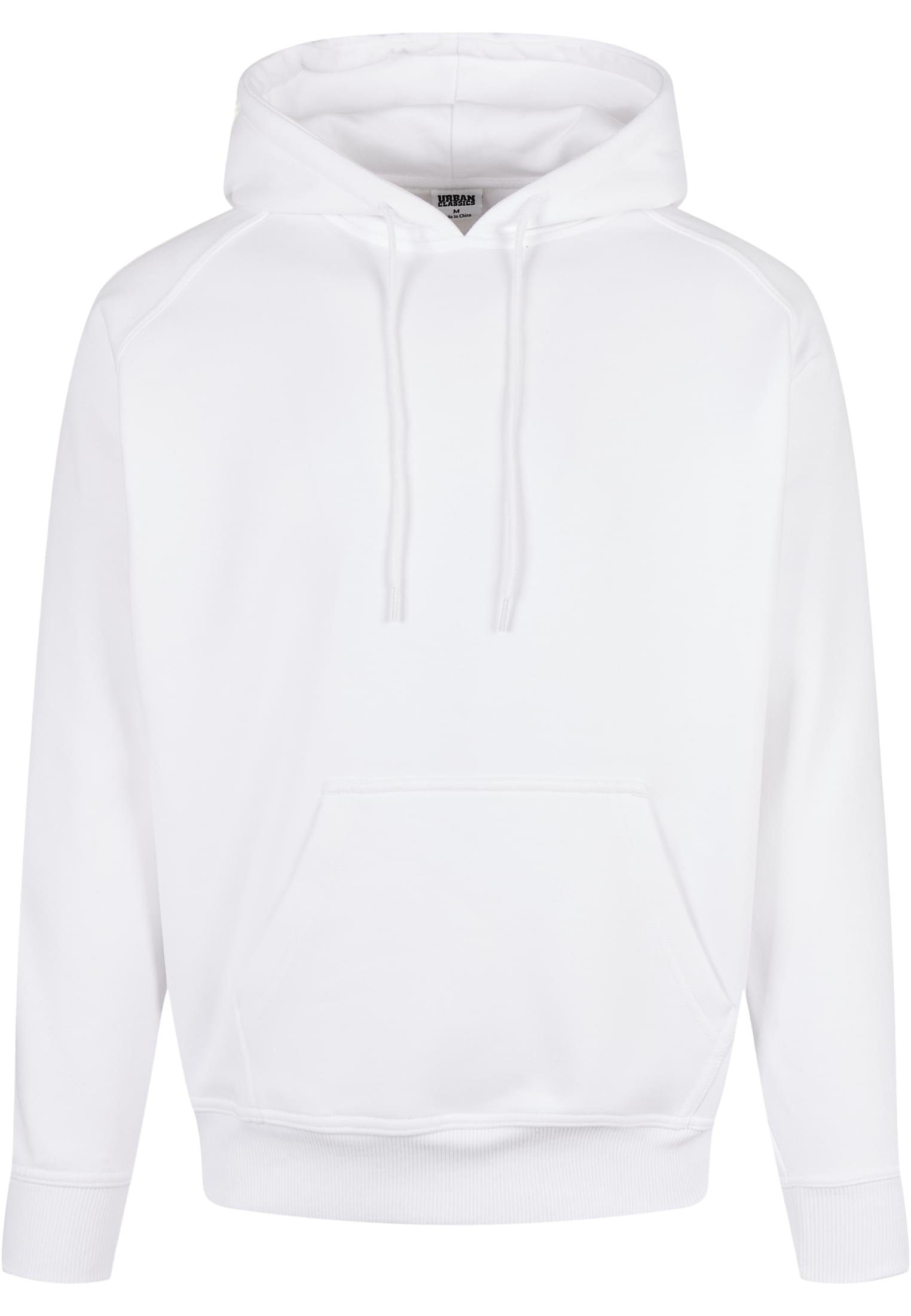 URBAN CLASSICS Sweater (1-tlg) Hoody white Blank Herren