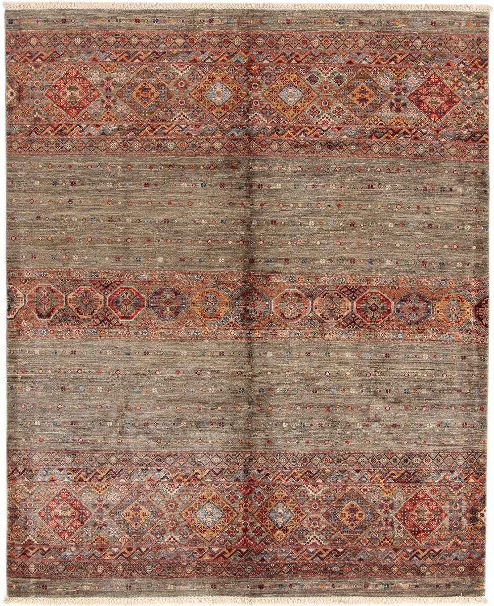 Orientteppich Arijana Shaal 204x243 Handgeknüpfter Orientteppich, Nain Trading, rechteckig, Höhe: 5 mm