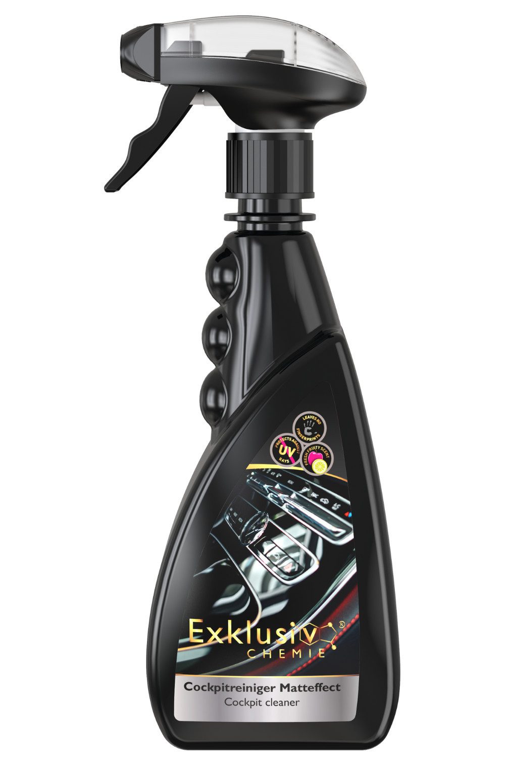 Exklusiv Chemie GmbH Cockpitpflege Cockpit-Reiniger (Reinigt und Pflegt Armaturenbrett und Kunststoffoberflächen)
