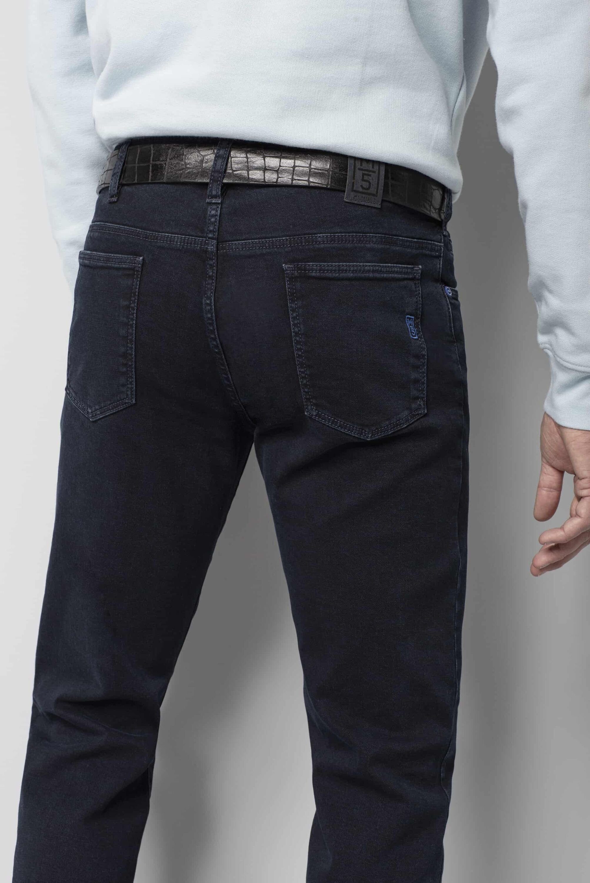 stone dark 5-Pocket-Jeans blue MEYER aus Biobaumwolle