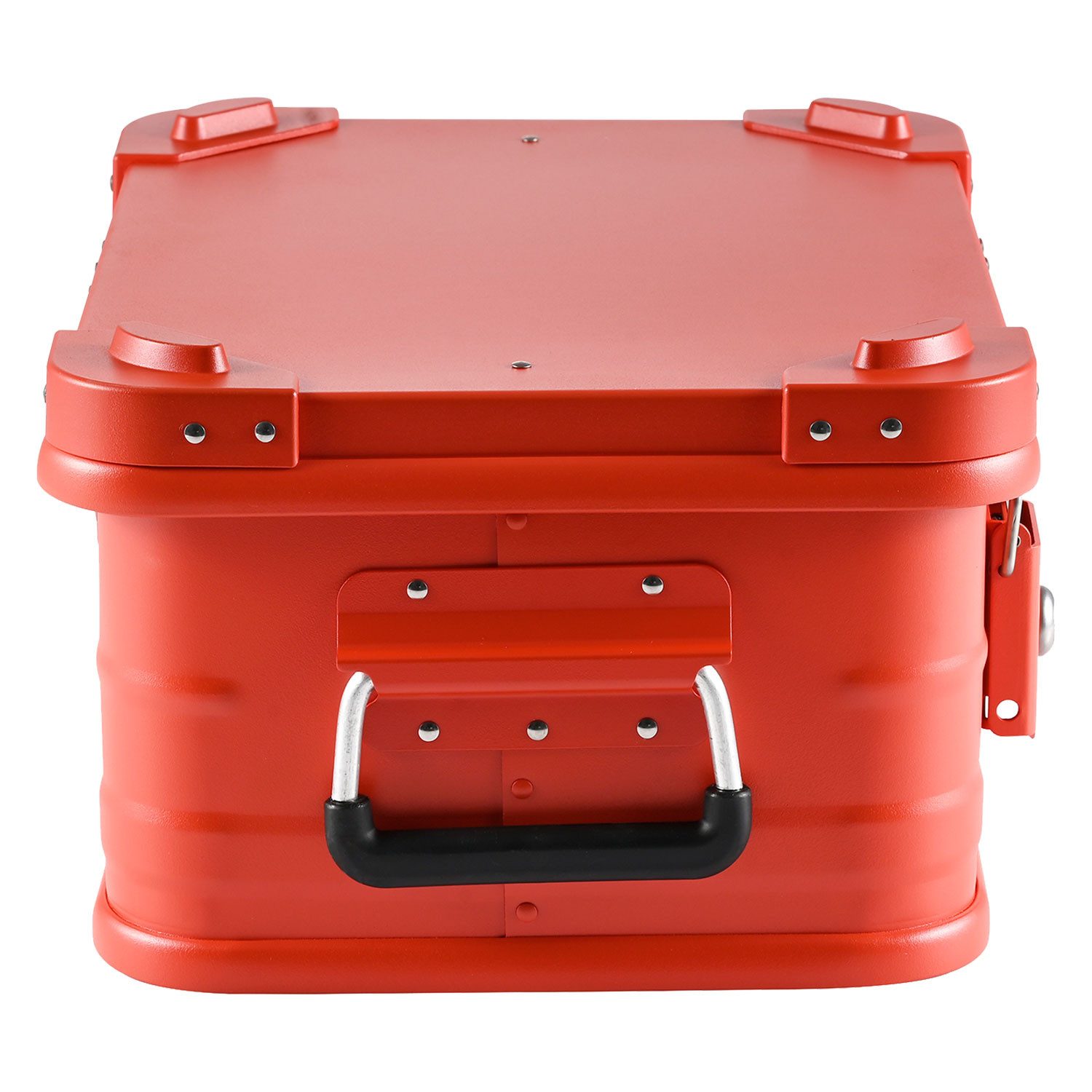ALUBOX Kiste mit Deckel Metallkiste Spielzeugkiste E18 Liter (Abmessungen 42 x 32 x 20 cm), 7 verschiedene Farben - stapelbar & abschließbar