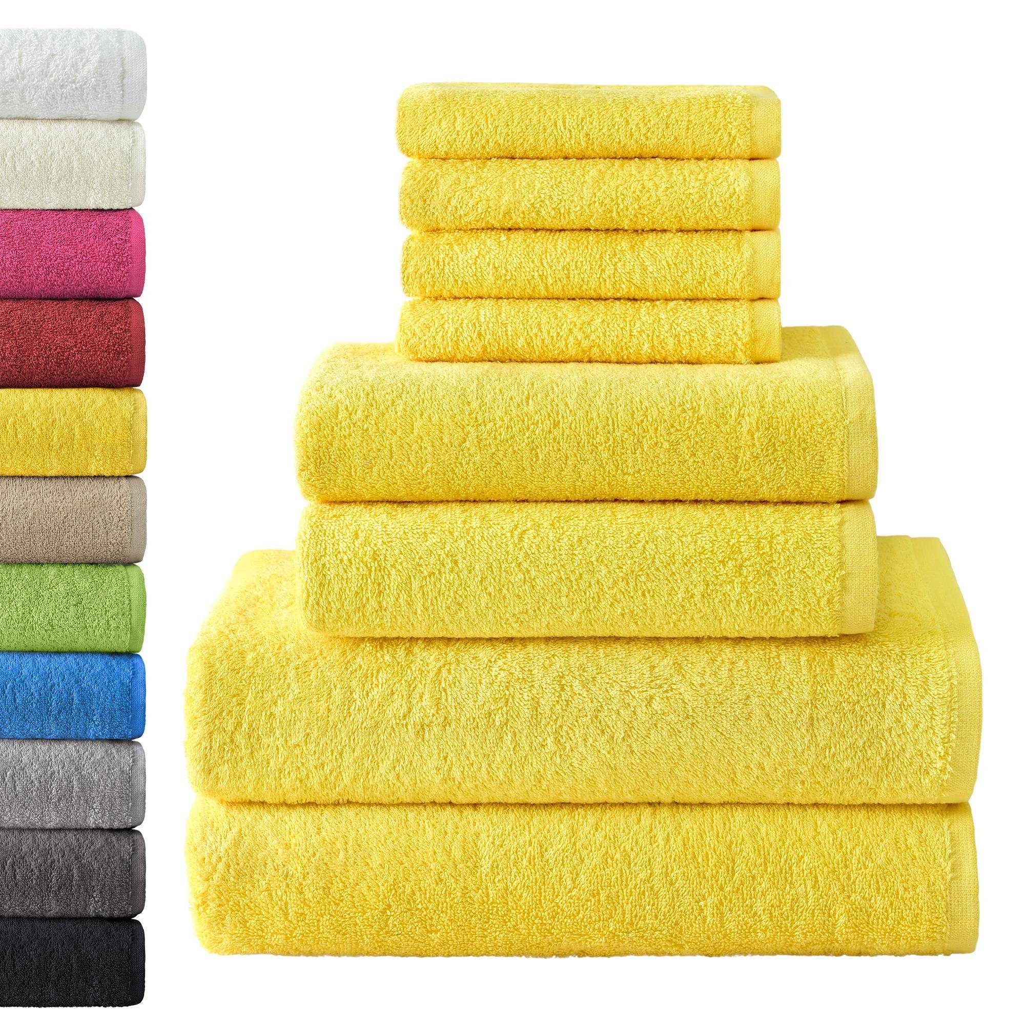 NatureMark Handtuch Set 8 tlg. Frottier Handtuch-Set, 100% Baumwolle (8-St) günstig online kaufen