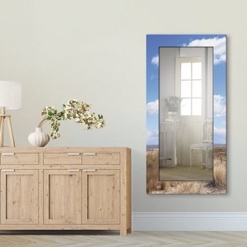 Artland Dekospiegel Leuchtturm Sylt, gerahmter Ganzkörperspiegel, Wandspiegel, mit Motivrahmen, Landhaus