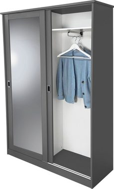 Home affaire Garderobenschrank Nekso mit Spiegel, Breite 114 cm, aus MDF, FSC®-zertifiziert