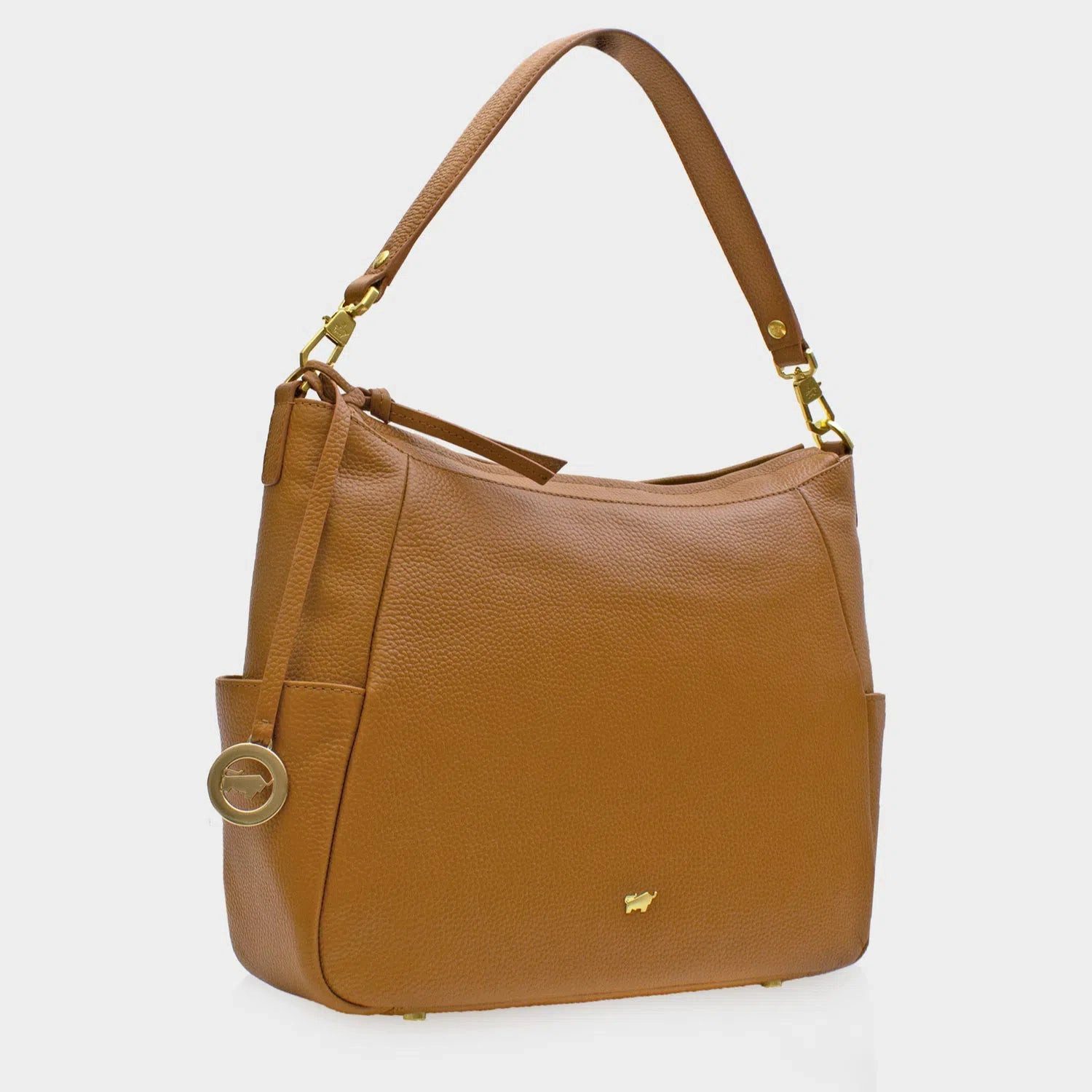 Braun Büffel Handtasche HANNA Hobo Bag braun
