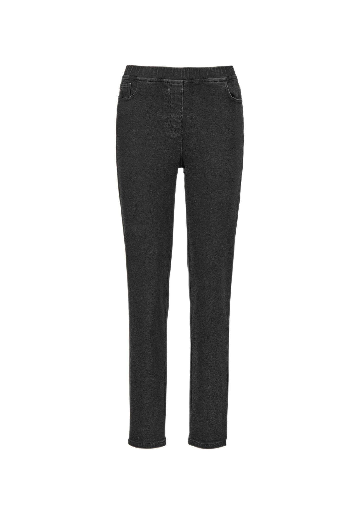 Jeans schwarz GOLDNER Bequeme Kurzgröße: