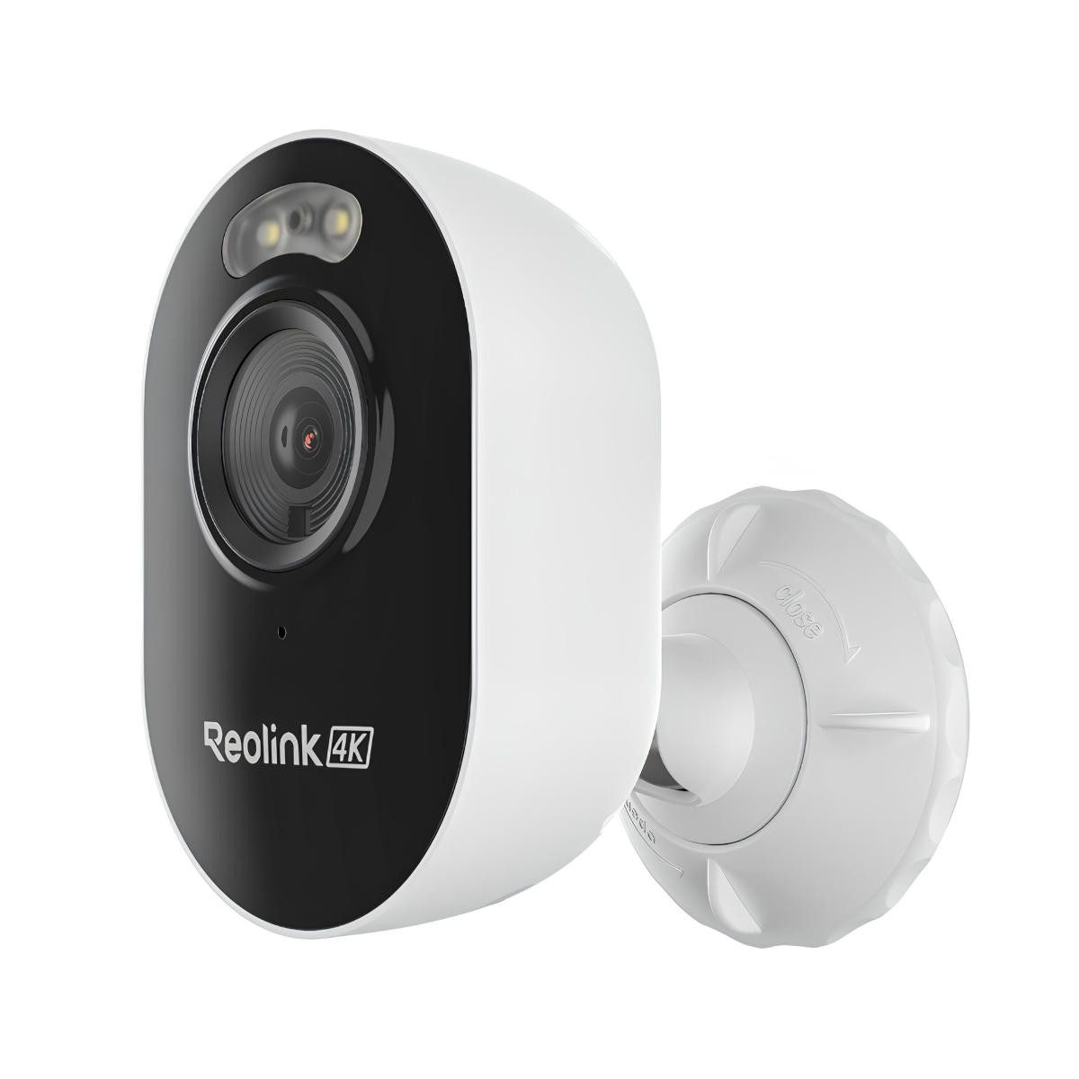 Reolink Überwachungskamera Lumus Series E450 Kompakte 4K 8 MP WLAN (Außenbereich, Innenbereich, Integriertes Spotlight, Wi-Fi 6 Unterstützung, Nachtsicht in Farbe, IP65 wetterfest)