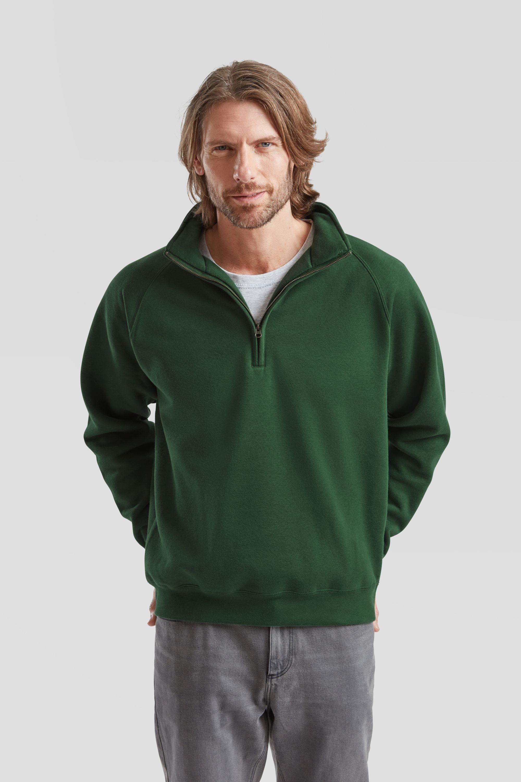 Fruit of the Loom Sweatshirt Fruit of the Loom Premium Zip Neck Sweat – Bild 3 von 5