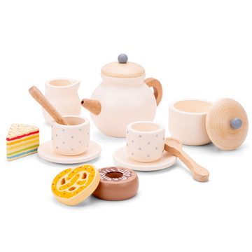 New Classic Toys® Spielzeug-Polizei Einsatzset Tee Set 14 Teile Kinderspielzeug aus Holz Kinderküchen-Zubehör