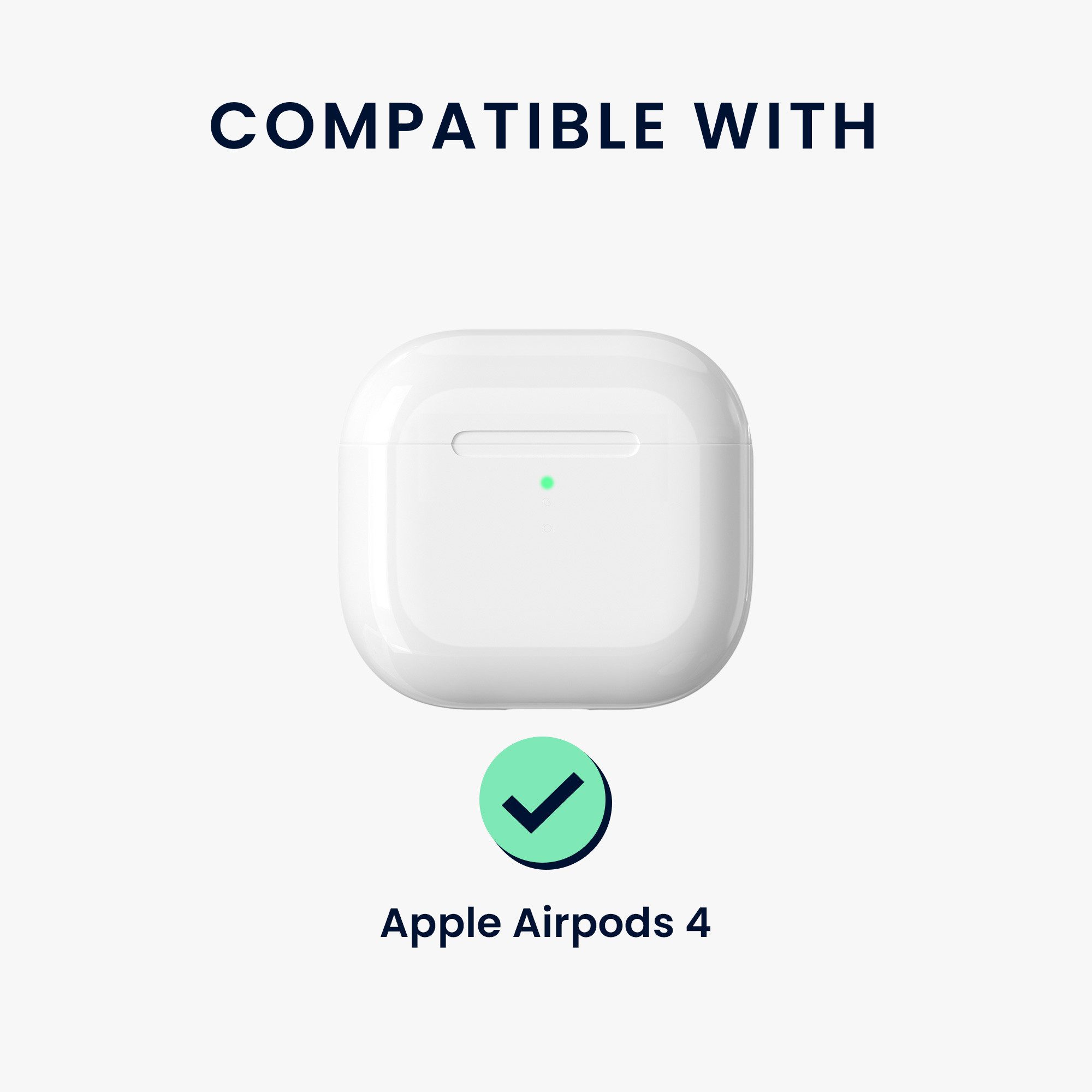 kwmobile Kopfhörer-Schutzhülle Kopfhörer Case für Apple Airpods 4 Hülle, Koffer-Design In-Ear-Kopfhörer Cover mit Handy Ständer – Bild 2 von 5