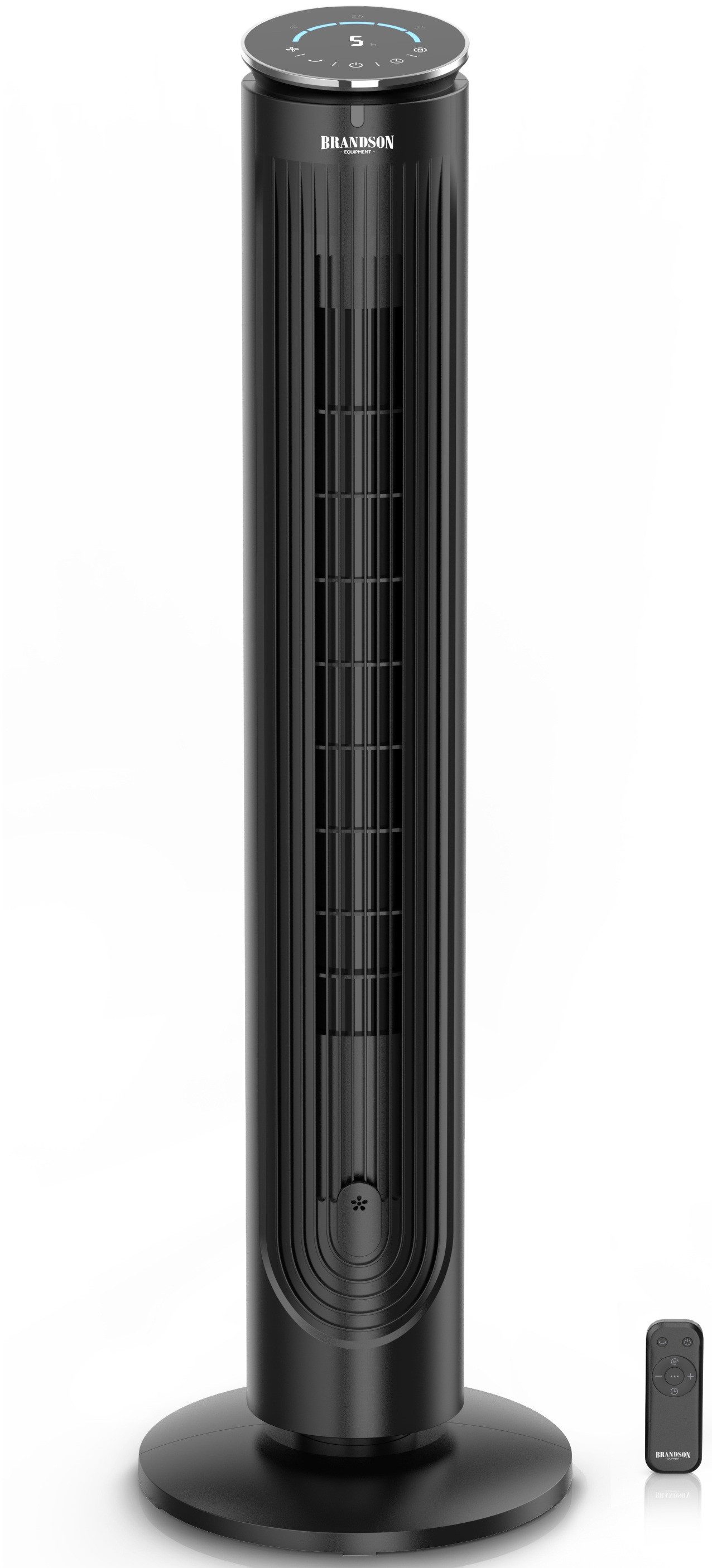 Brandson Turmventilator mit Fernbedienung, dank Aromafach als Diffusor verwendbar, 40 Watt, NTV Sieger 2026, Oszillation, 3 Modi, Timer, leise, Standventilator