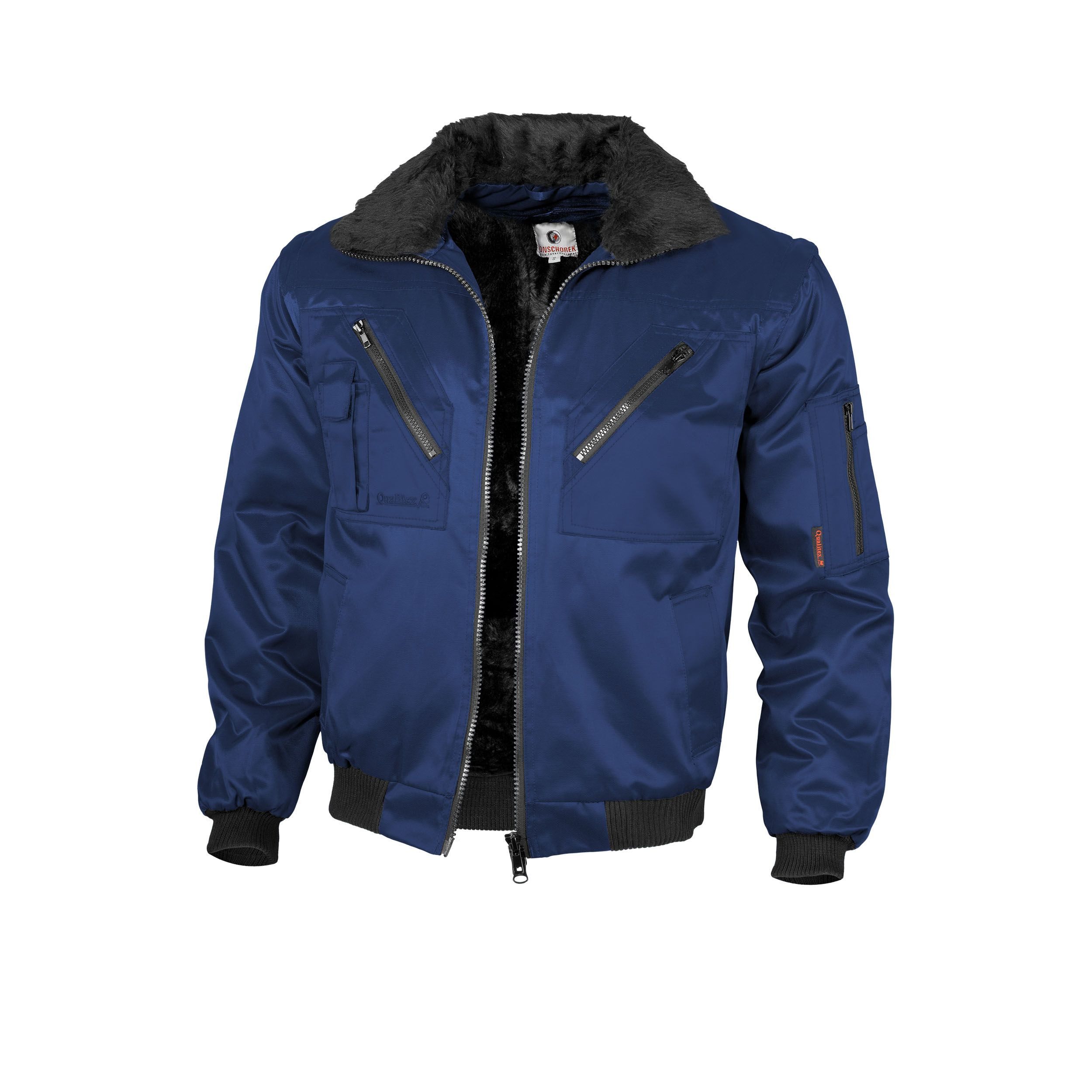 Qualitex Workwear Pilotenjacke Pilotenjacke einfarbig marine, günstig online kaufen