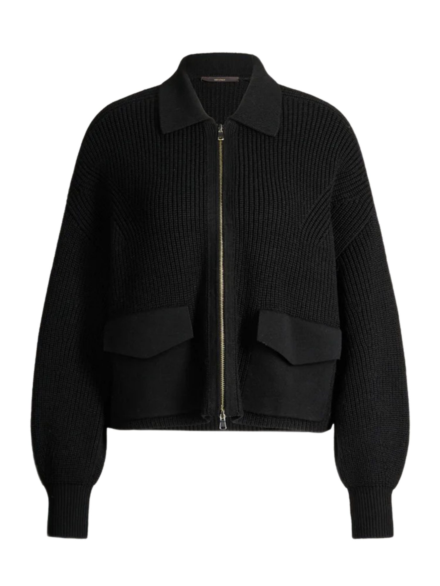 Windsor Strickjacke schwarz,Casual,Wolle,Strukturiert,Umlegekragen,Langarm,Loose Fit