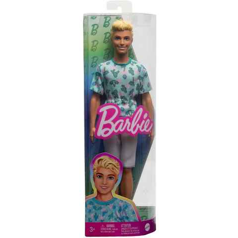 Barbie Anziehpuppe Fashionistas Ken mit blondem Haar und Kaktus-T-Shirt