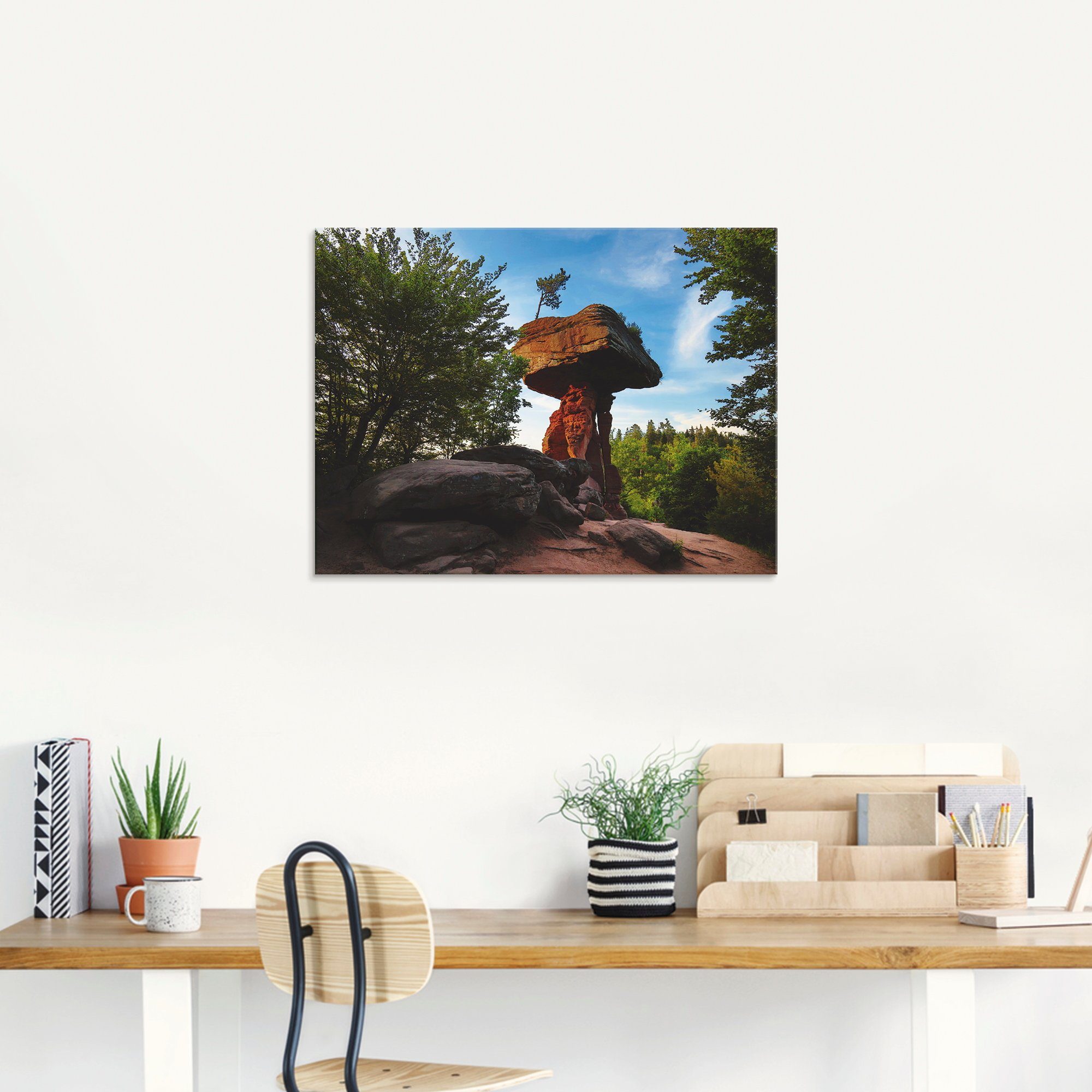 Artland Glasbild »Teufelstisch«, Felsen (1 Stück)-HomeTrends