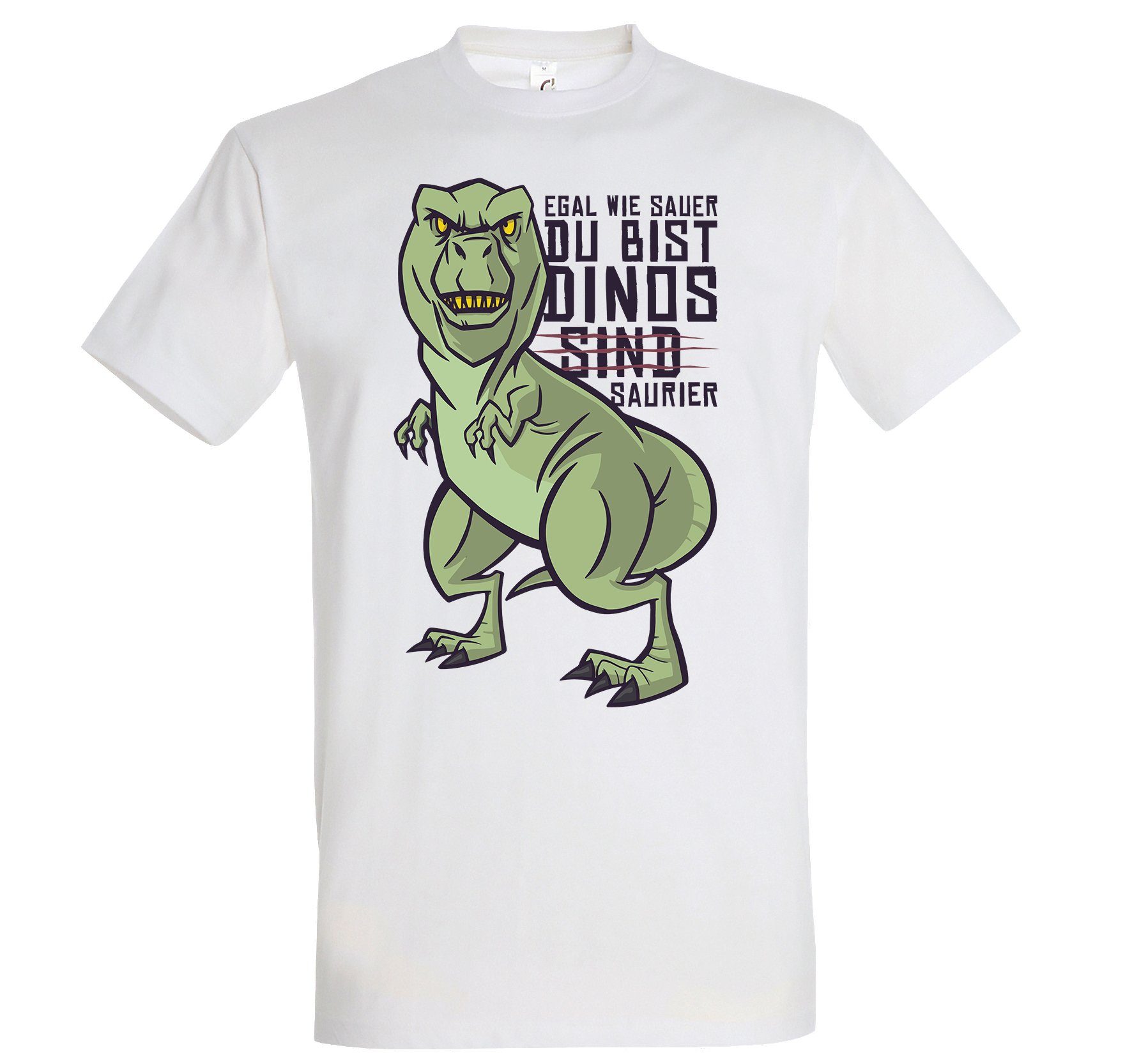 Youth Designz TShirt "Dinos Sind Saurier" Spruch Herren Shirt mit