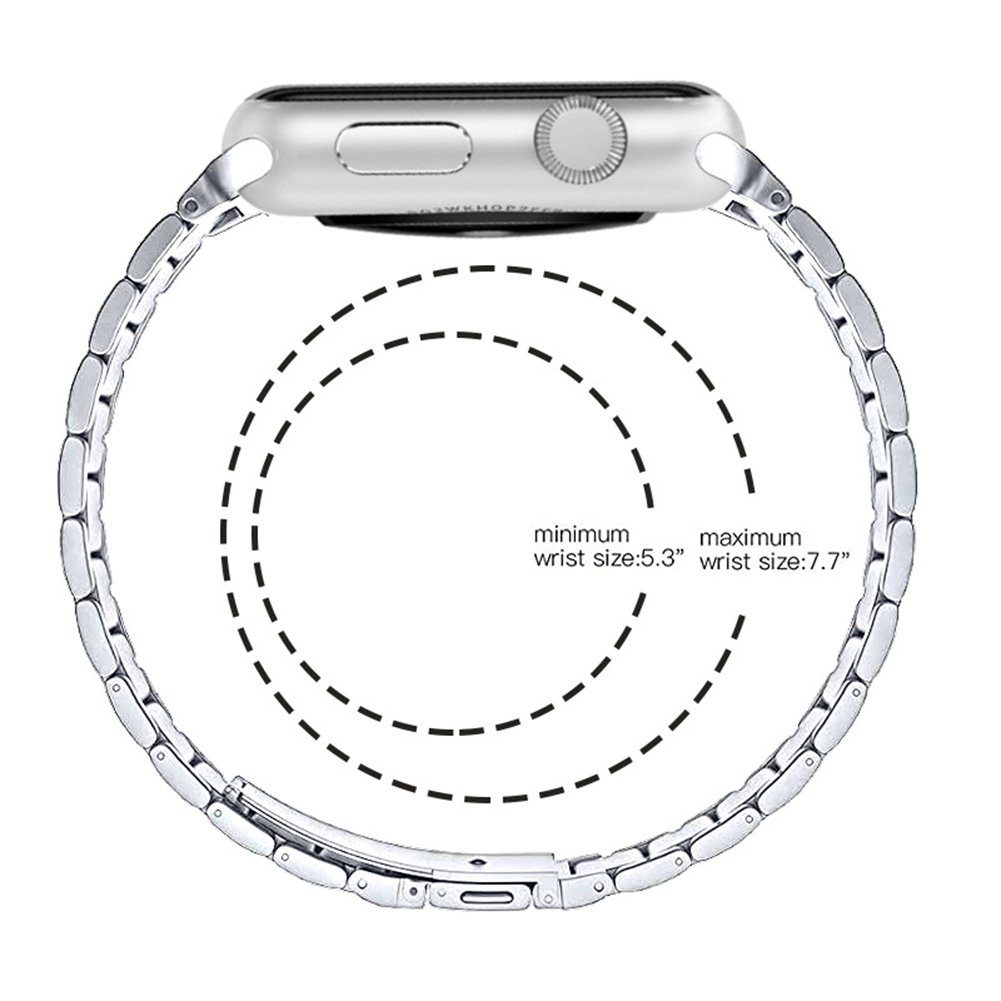 44mm Kompatibel 7 Serie Smartwatch-Armband 4 für 42mm,Metall 45mm Uhrenarmband, armband 45mm, Silber iWatch 5 SE Armband 7 watch Watch mit YSDYM apple Apple 6 Armbänder